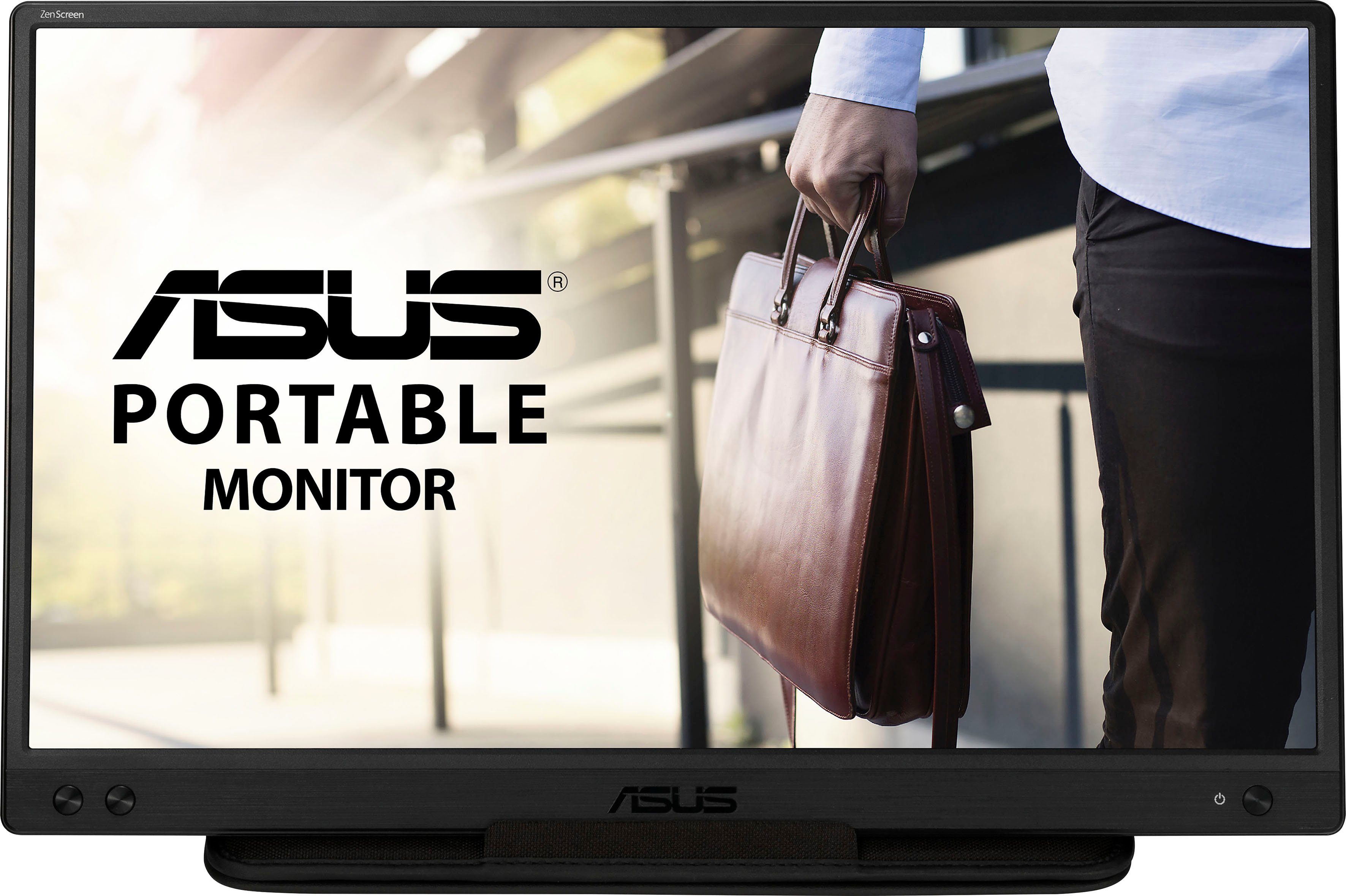 Asus MB166C Portabler Monitor (40 cm/16 ", 1920 x 1080 px, Full HD, 5 ms Reaktionszeit, 60 Hz, LED)