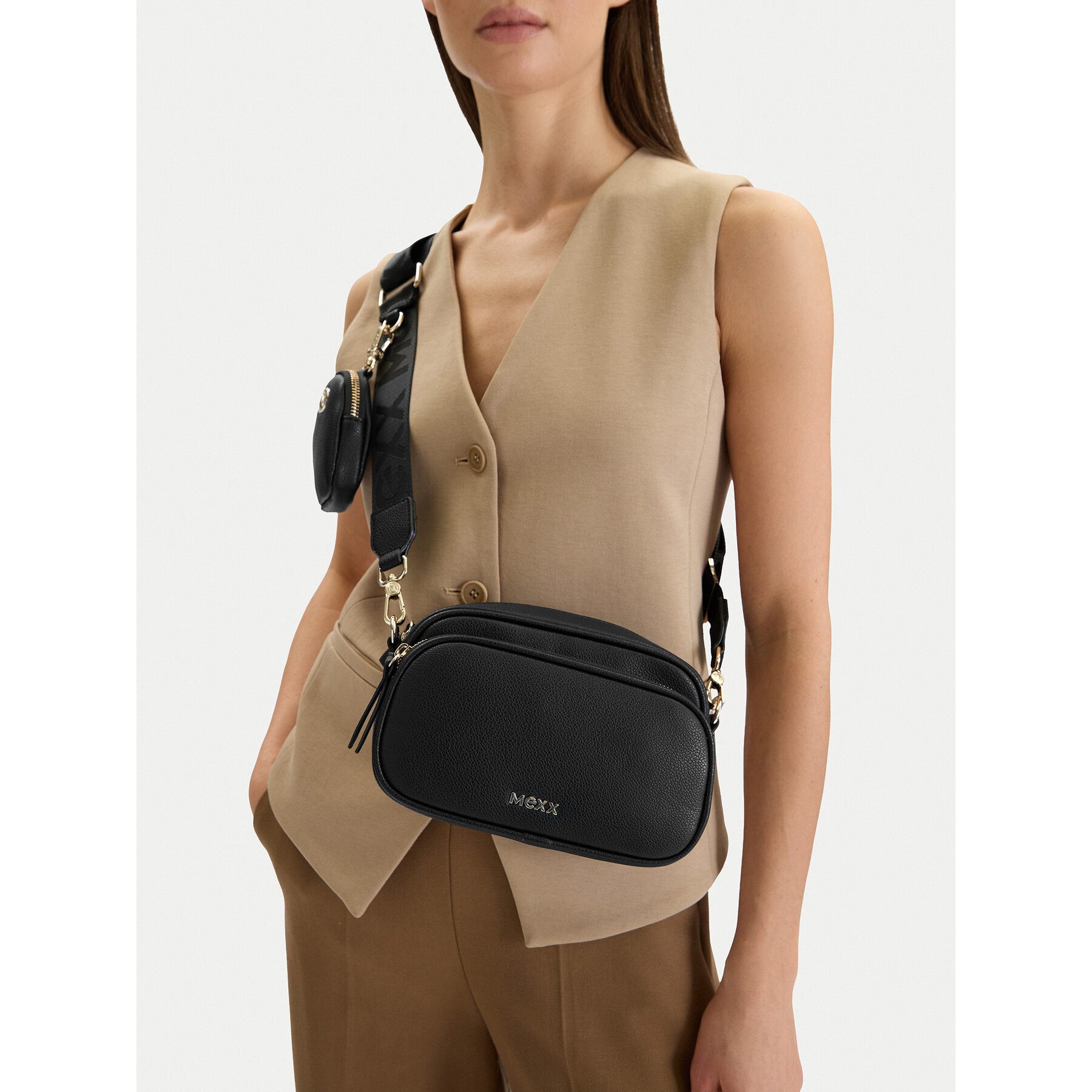 Mexx Umhängetasche Mexx Damen Tasche Schwarz