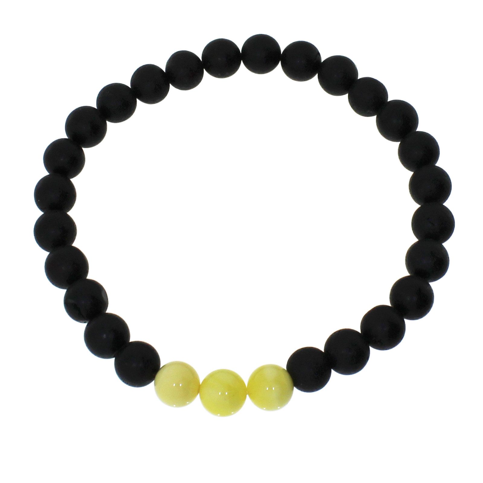 OSTSEE-SCHMUCK Armband Ostsee-Schmuck Armband Kugel 8 mm Armband Kugel 8 mm