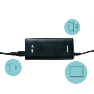 I-TEC USB-C Universal Notebook-Netzteil (112 W, USB-C 100 W, USB-A 12 W, für Laptop, Tablet, Smartphone)