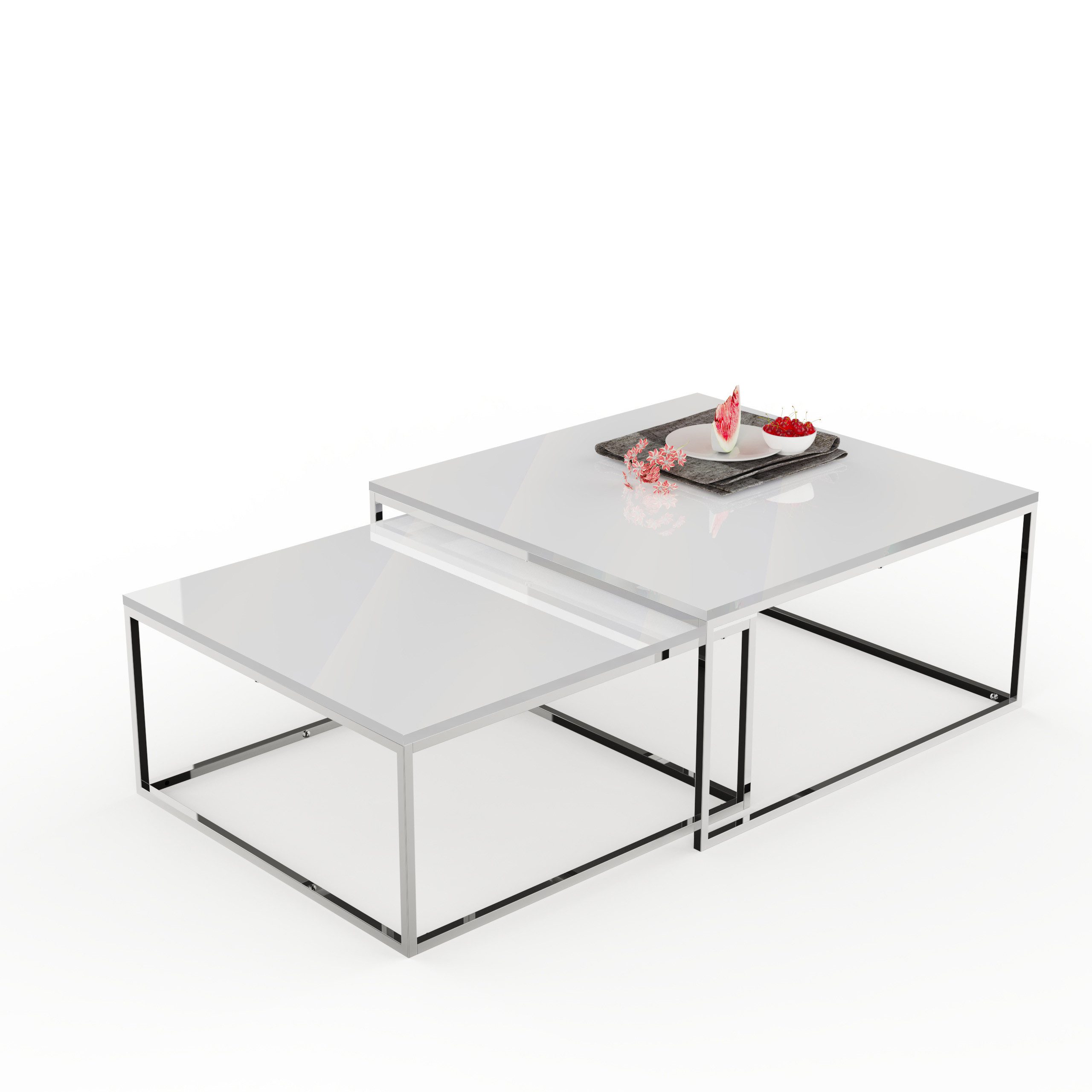 LebensWohnArt Couchtisch 2er Set Design Couchtisch günstig online kaufen