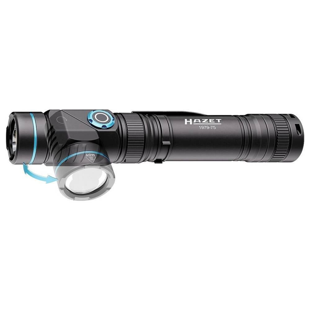 HAZET Taschenlampe LED Taschenlampe mit UV-Licht akkubetrieben, über USB 800 lm 3 h 165 g, mit UV-Licht