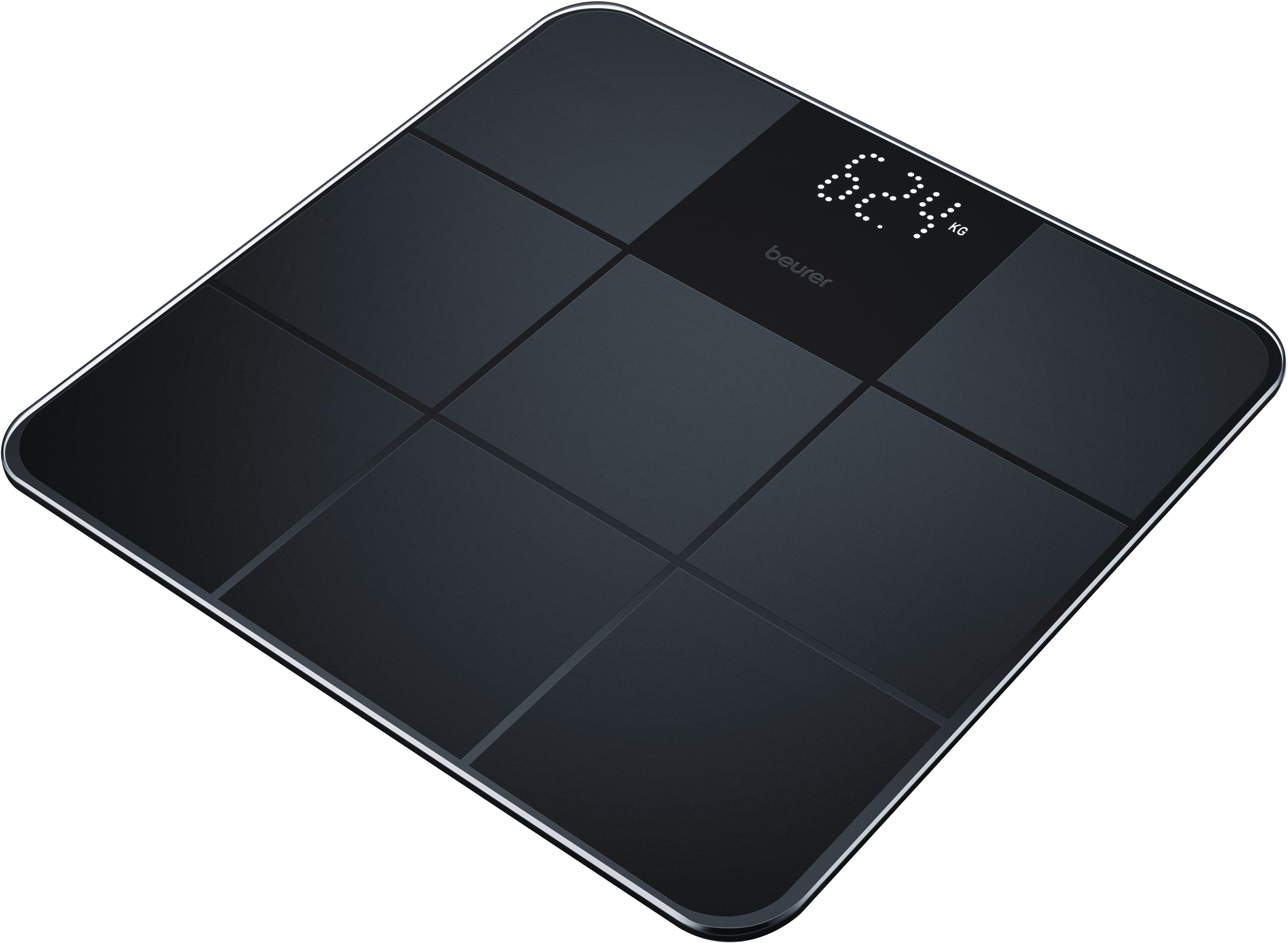Personenwaage GS 235 Glaswaage mit Magic-LED Display - erscheint nur bei Messung