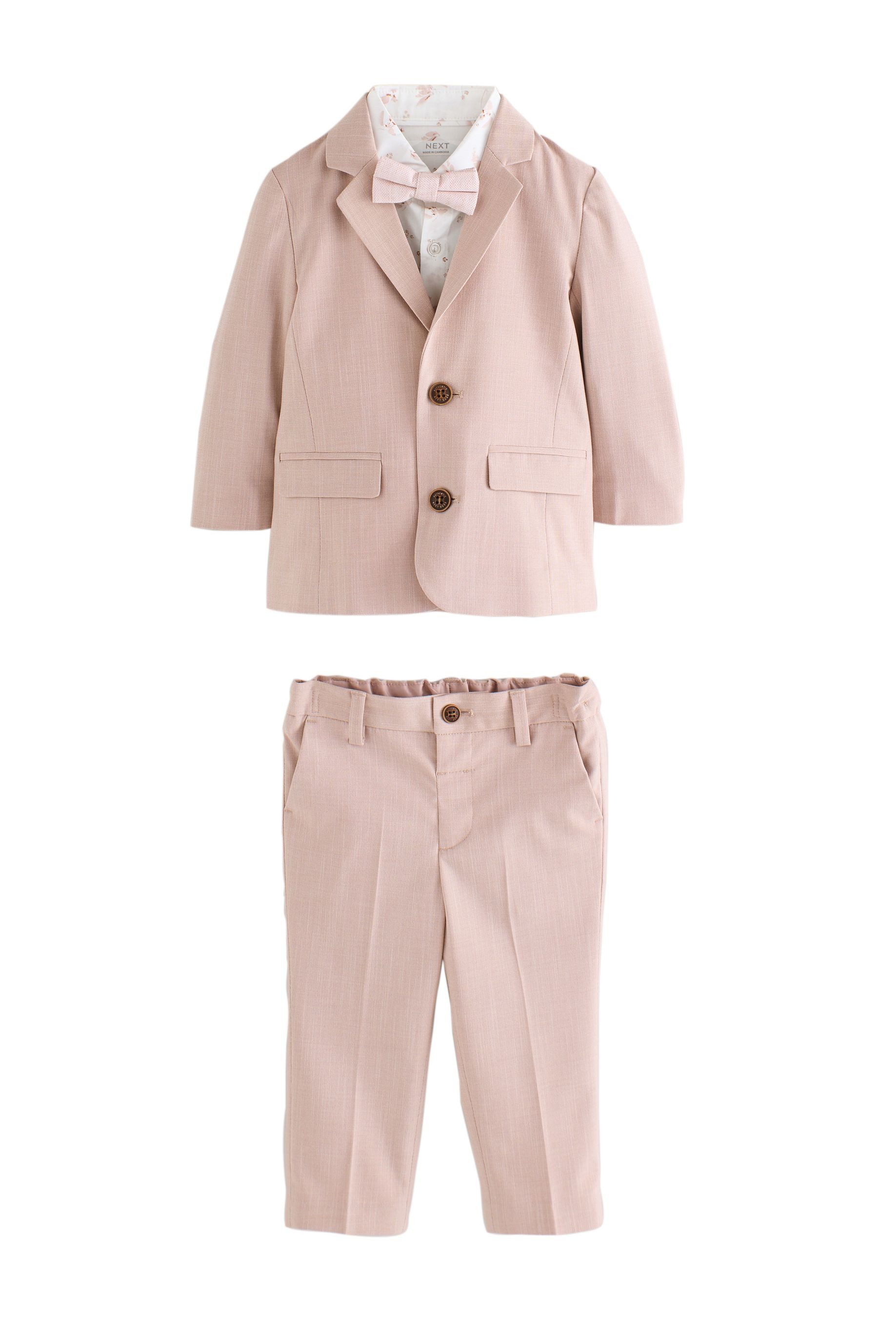 Next Kinderanzug Blazer, Hemd, Hose und Fliege im Set (4-tlg)