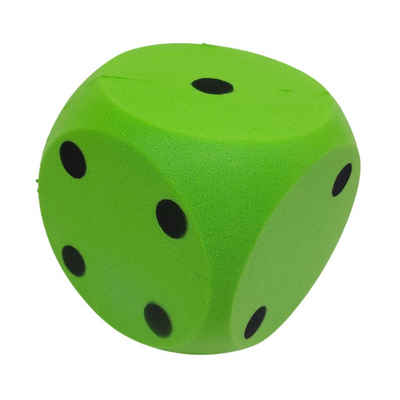 alldoro Softball 63107, XXL-Schaumstoffwürfel, grün 15 x 15 cm, Würfel aus weichem Schaumstoff