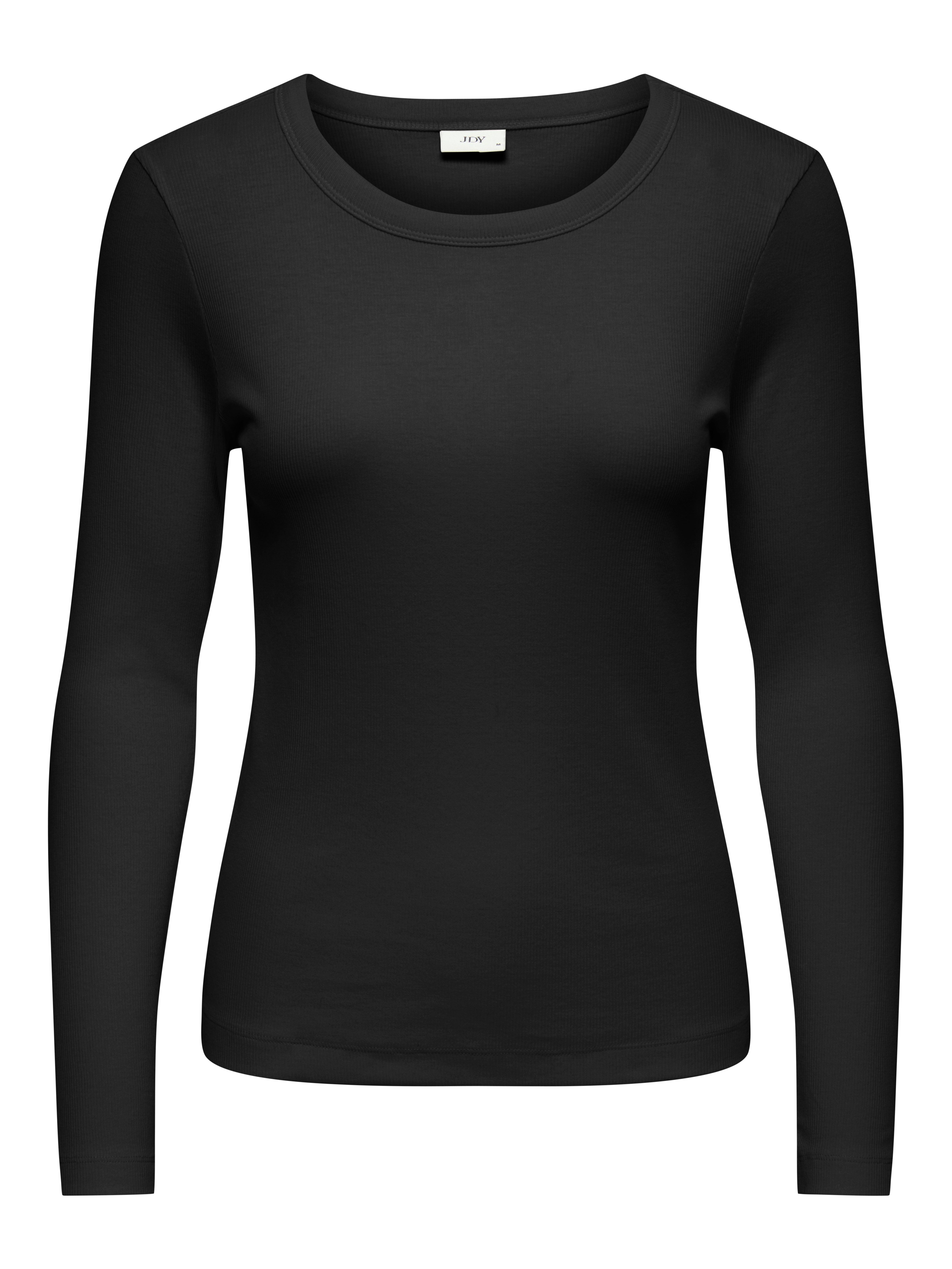 JDY Langarmshirt JDYLUCKY LS O NECK NEW TOP JRS NOOS Baumwollmischung, regular fit