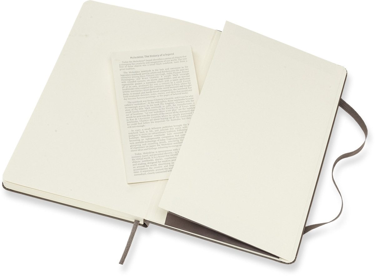 Notizbuch Notizbuch Large A5 liniert Hardcover 120 Blatt erdbraun