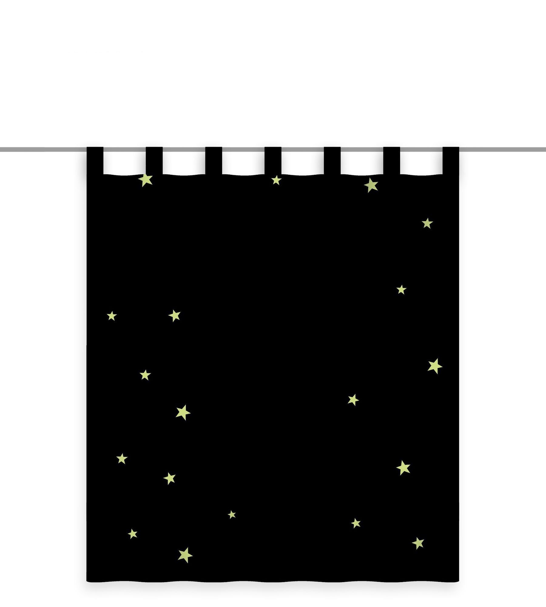 Herding Gardine Gardine Vorhang Fertiggardine Prinzessin Glow in the dark 1 günstig online kaufen