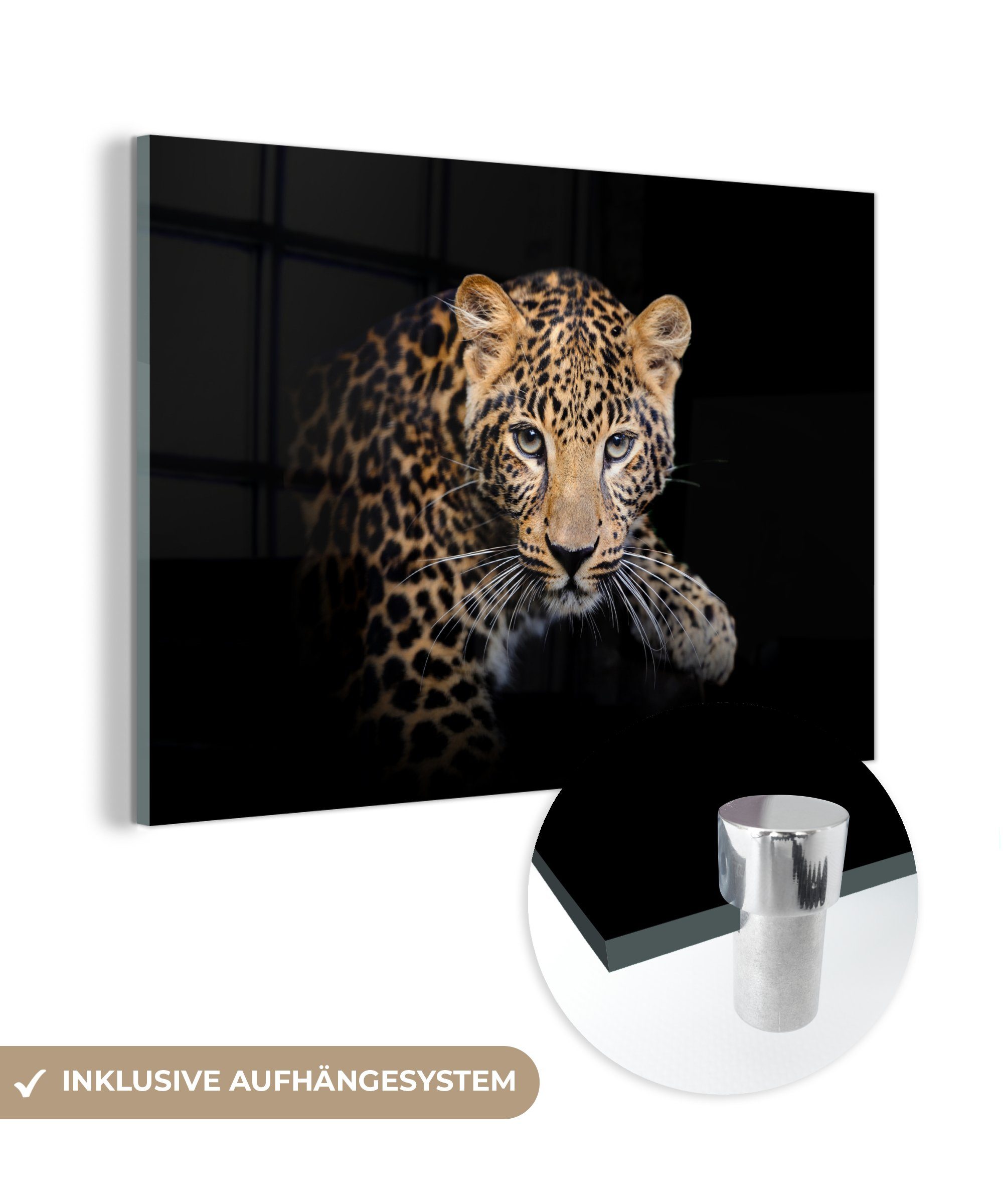 MuchoWow Acrylglasbild Panther - Schwarz - günstig online kaufen