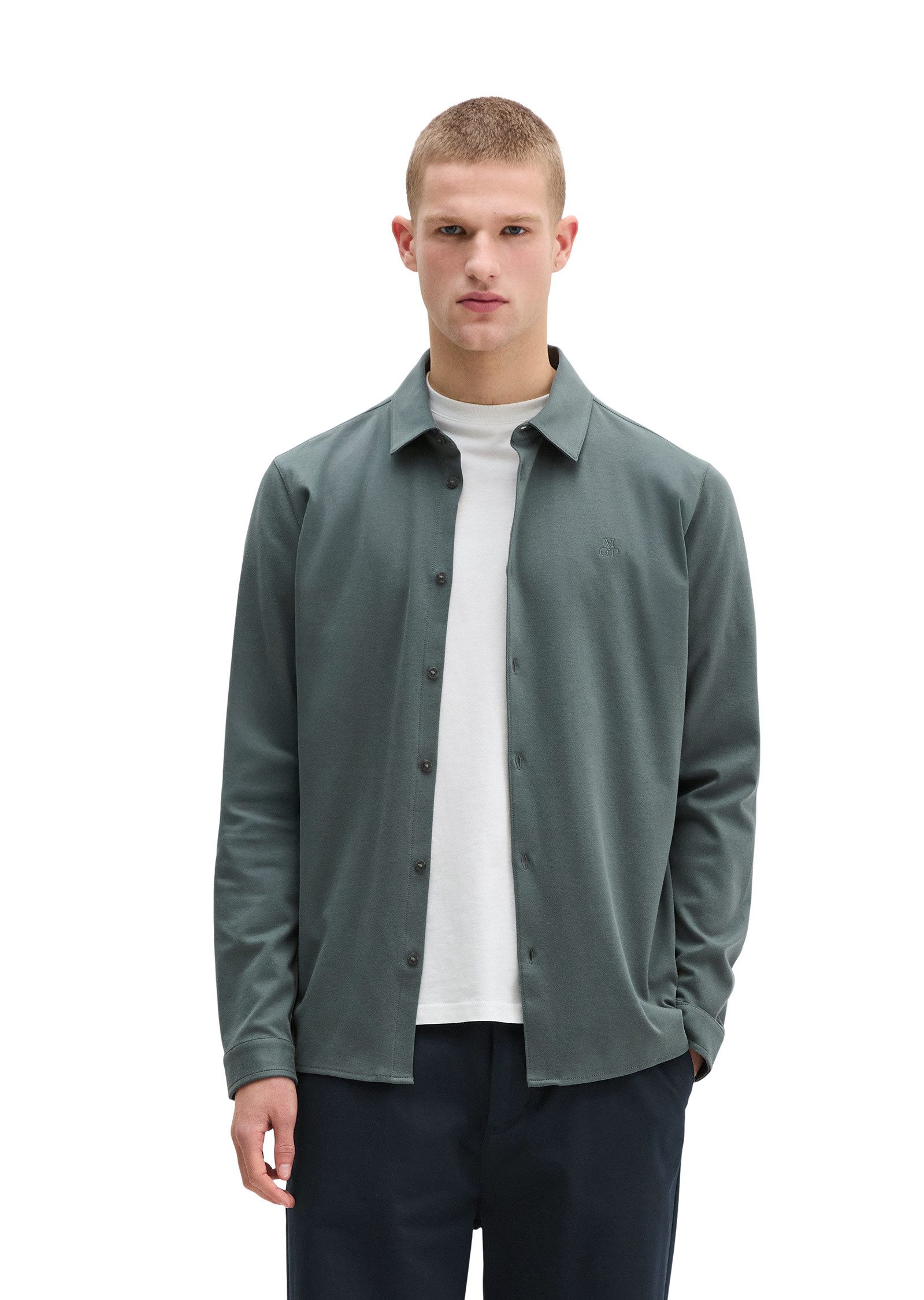 Marc O'Polo Blusenshirt aus weicher Bio-Baumwolle