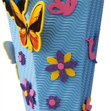 Roth Schultüte Bastelset Butterfly / Schmetterling, 68 cm, eckig, mit Kreppverschluss, Zuckertüte zum Basteln, Rosa / Blau