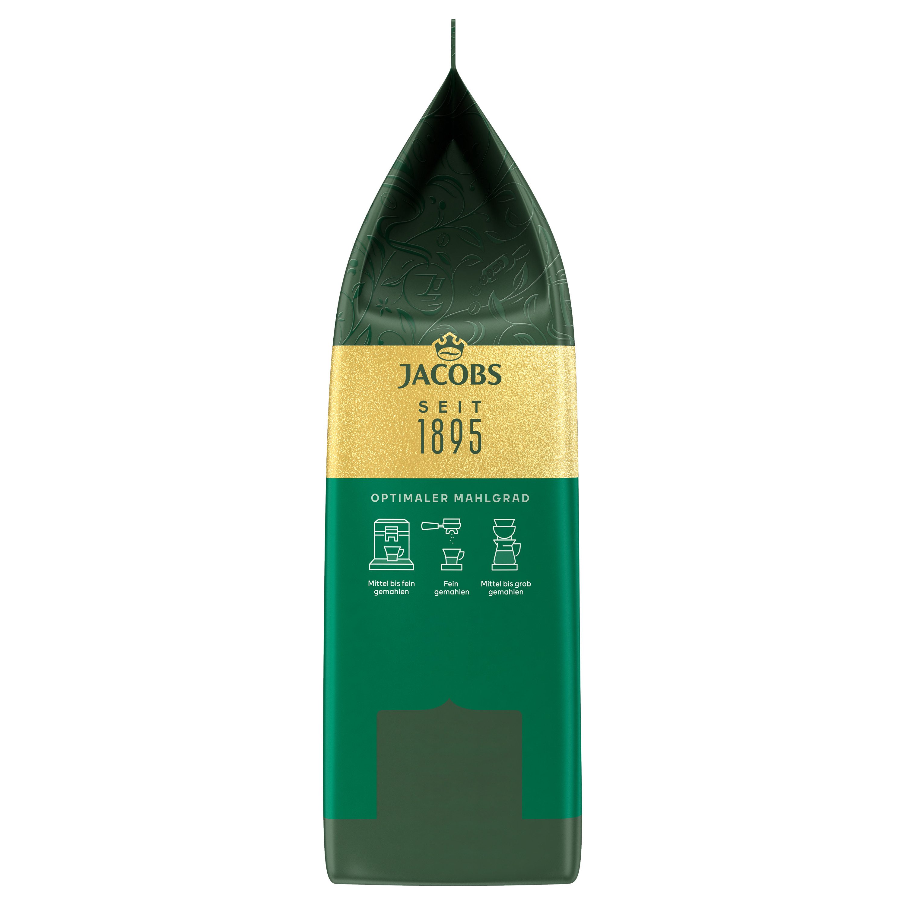 JACOBS Kaffee Kaffeebohnen Krönung Crema 2 x 1 kg ganze Kaffee Bohnen geröstet, 2000 g, (Packung, 2er Pack) – Bild 5 von 5