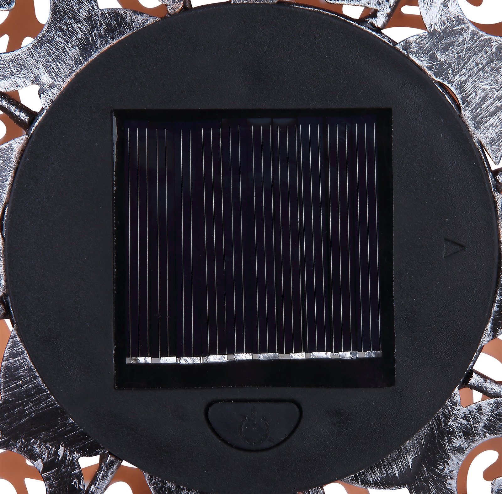 bmf-versand Set Metall LED Antik Solarleuchte 2er Solarleuchte Außen Solarlampe Garten Kugel