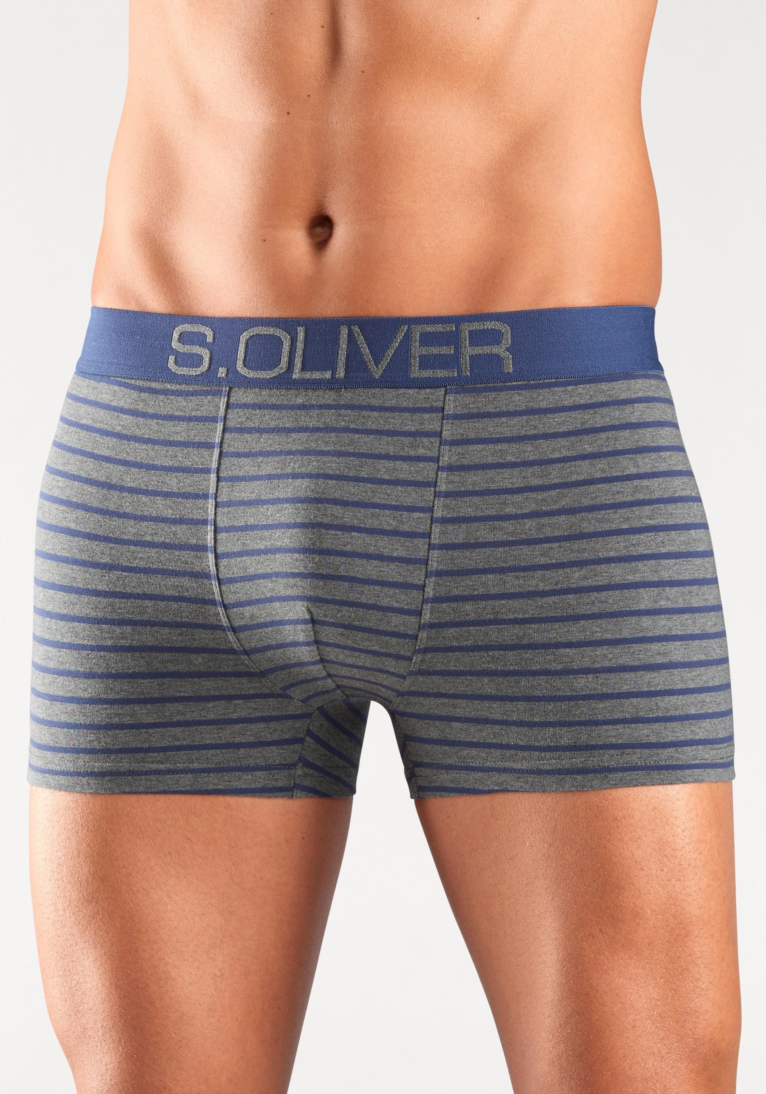 s.Oliver Boxer Boxershorts für Herren (Packung, 4-St) mit kontrastfarbenem Webbund – Bild 4 von 5