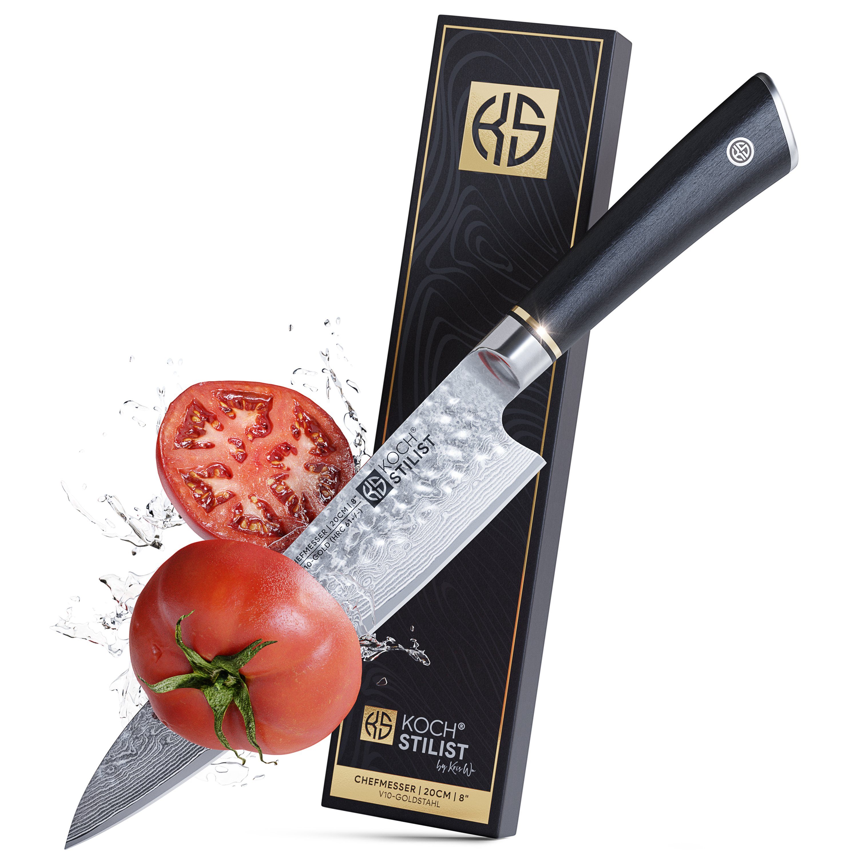 Damastmesser Premium 67-Lagen, ultra scharf - hohe Schneidleistung im edlen Design
