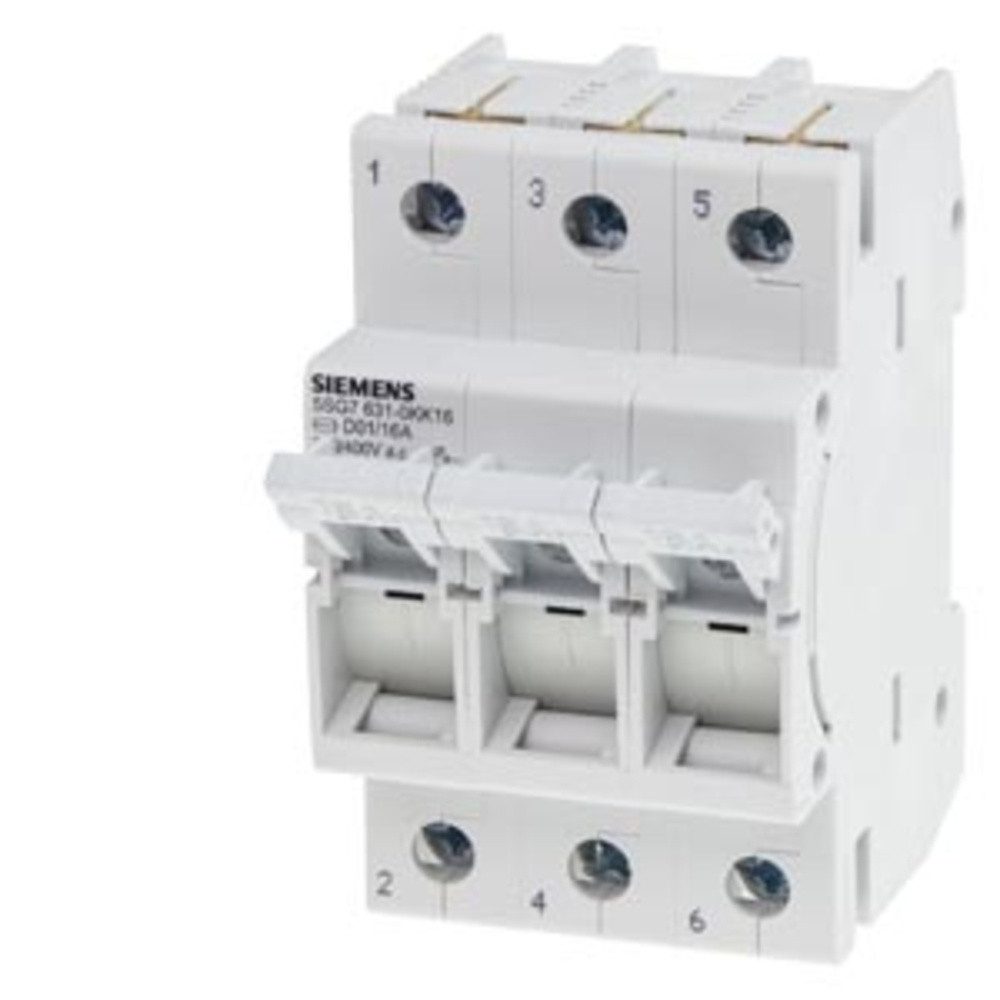 Stromverteiler Siemens 5SG76310KK16 Lasttrennschalter Sicherungsgröße = D01 16 A