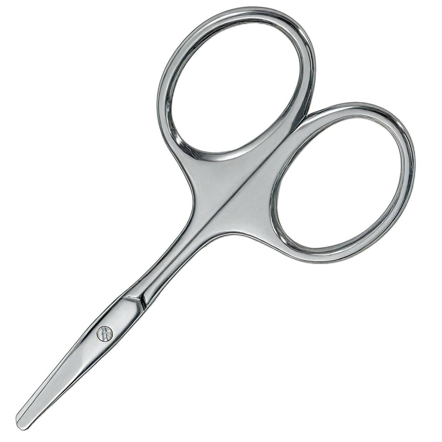 LuxusKollektion Baby-Nagelschere Kindernagelschere Edelstahl Rundkopf Silber
