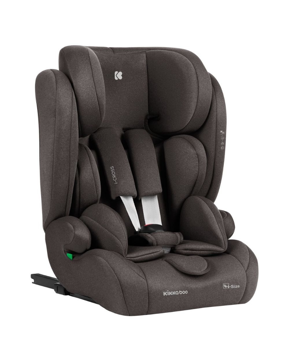 Kikkaboo Autokindersitz Kindersitz i-Cross i-Size, ab: 1.25, bis: 12, (76-150cm) Isofix Top Tether Kopfstütze Gurt