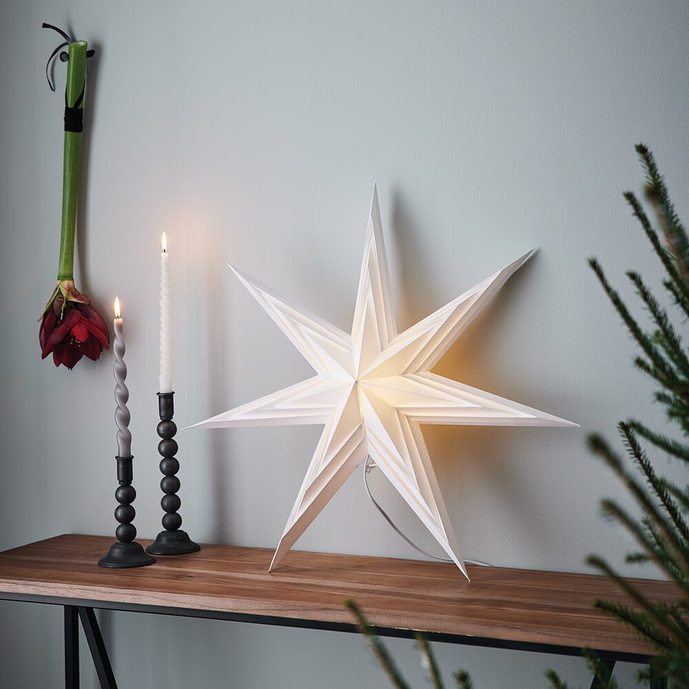 Markslöjd LED Stern Markslöjd Sweden Weihnachtsstern Hängestern, Sombra, E14/25W, weiß