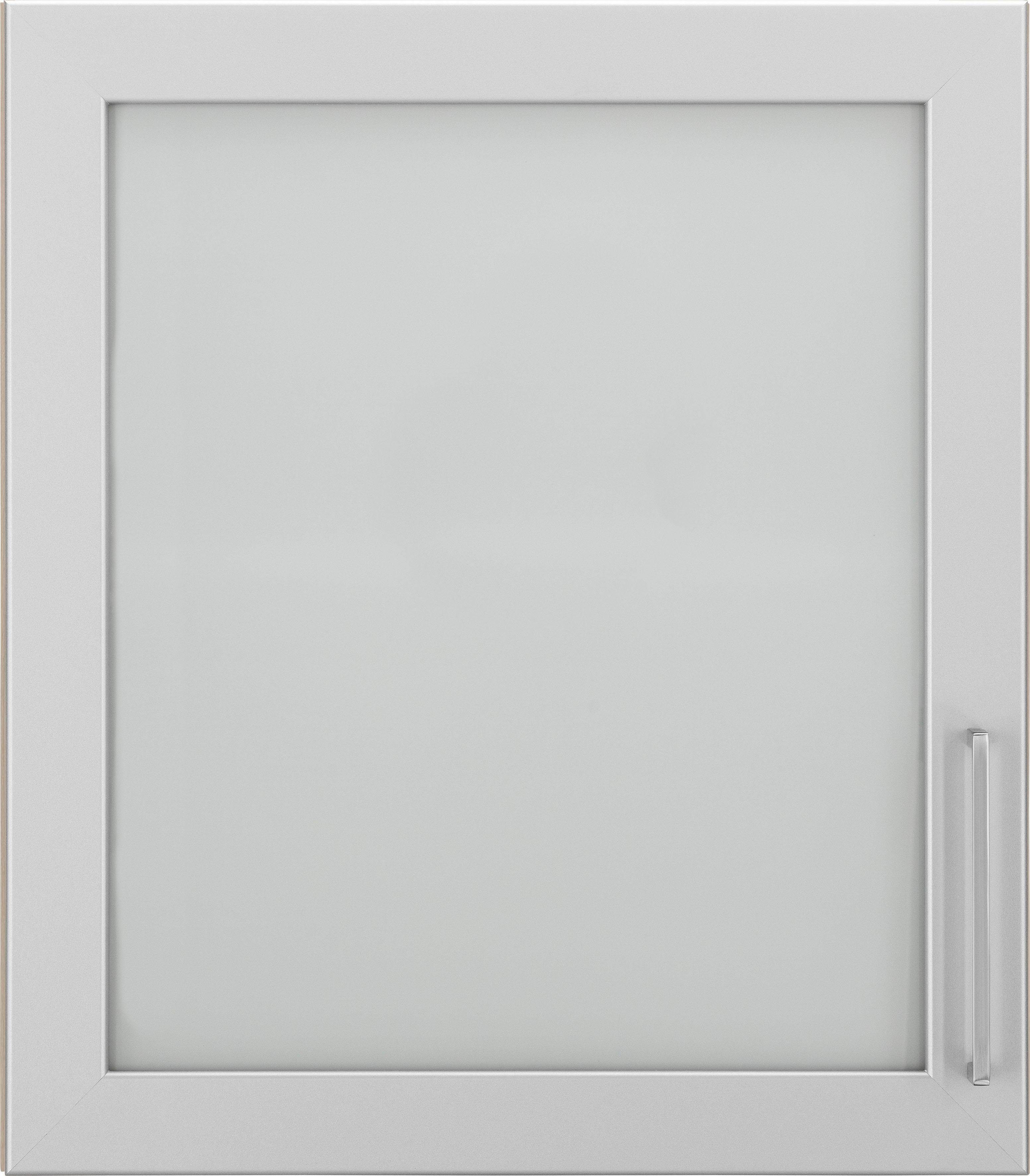 wiho Küchen Glashängeschrank Zell Breite 50 cm, Beliebig um weitere  Schränke erweiterbar, z. B. auch über Eck