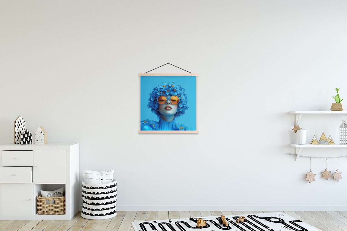 MuchoWow Poster Frau - Blume - günstig online kaufen