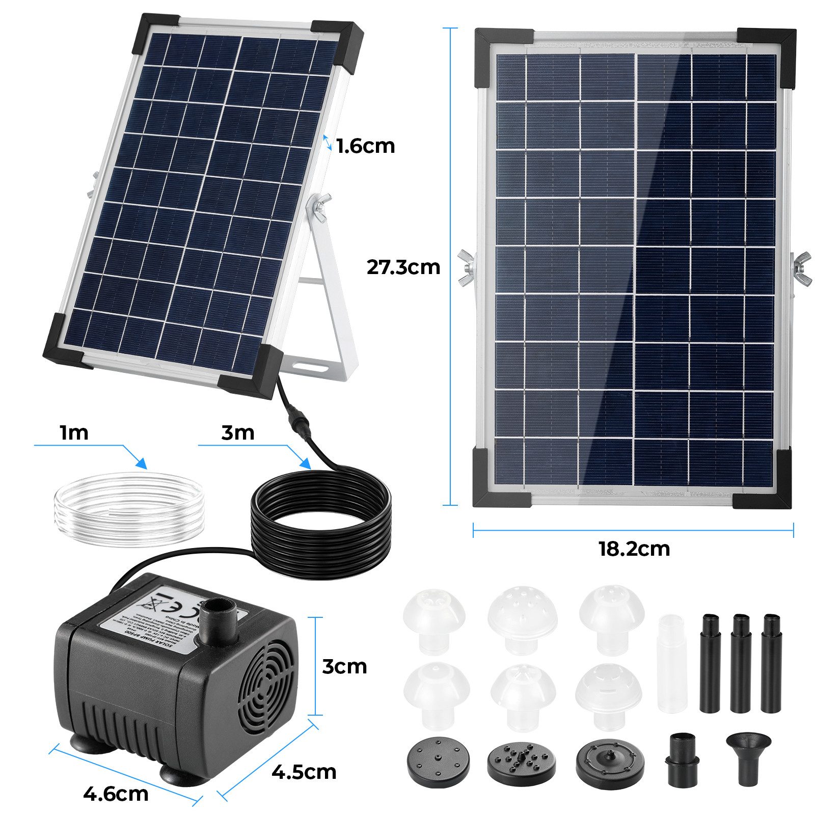 TLGREEN Solarpumpe Solar Teichpumpe, (170L/h Solar günstig online kaufen
