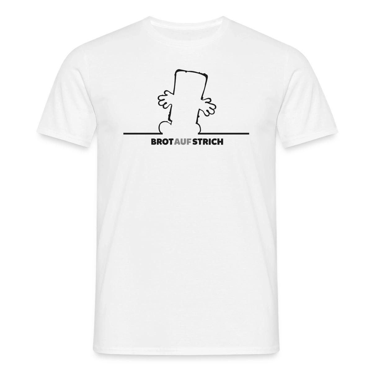 T-Shirt Bernd Das Brot BrotAufStrich Design In Schwarz Männer T-Shirt
