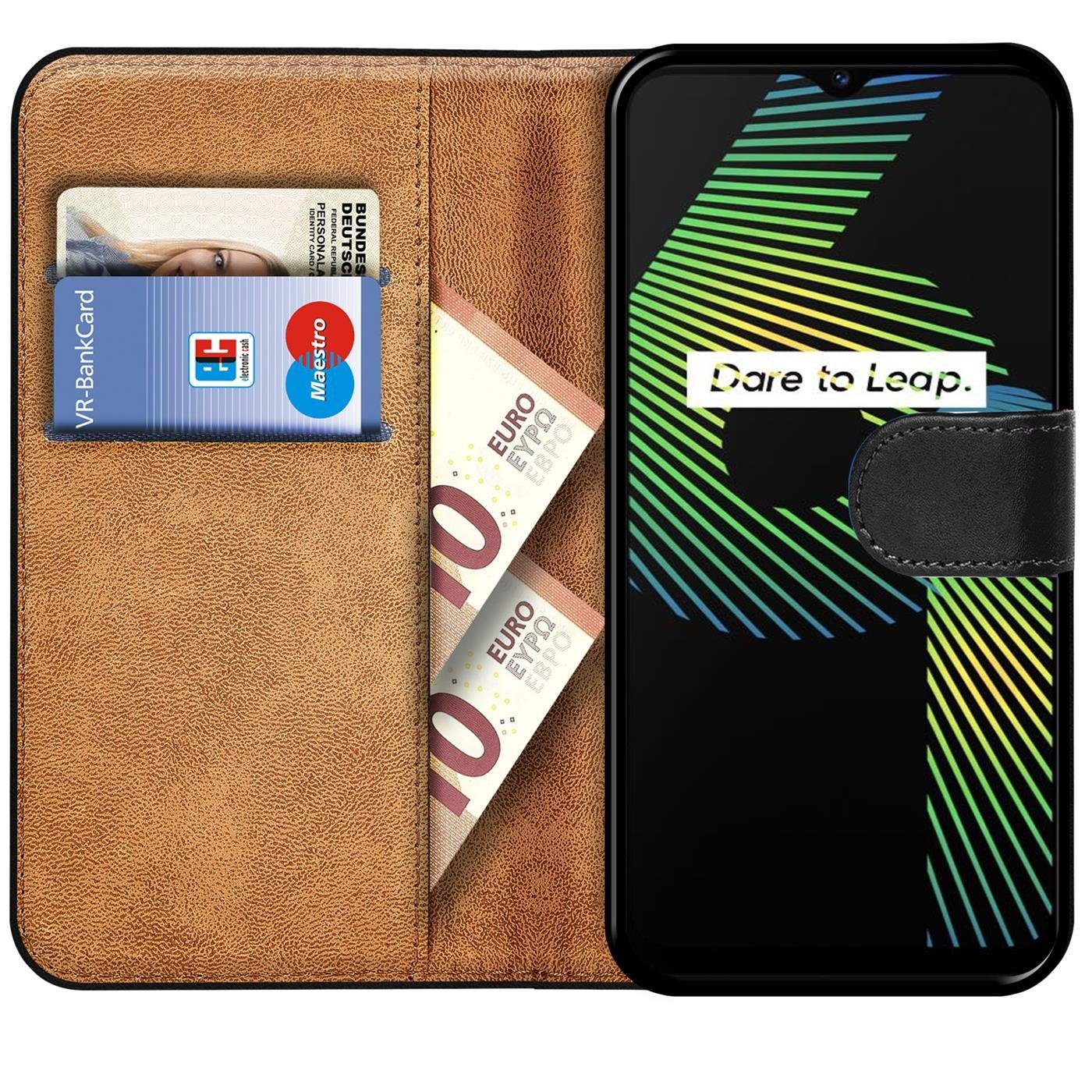 CoolGadget Handyhülle Book Case Handy Tasche für Realme 6i 6,5 Zoll, Hülle Klapphülle Flip Cover Etui Schutzhülle stoßfest