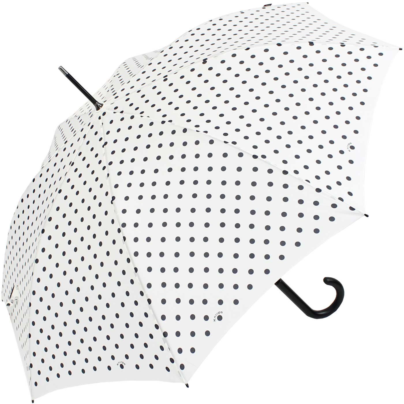 Knirps® Stockregenschirm Design Damenschirm mit Automatik - polka dots, groß und stabil