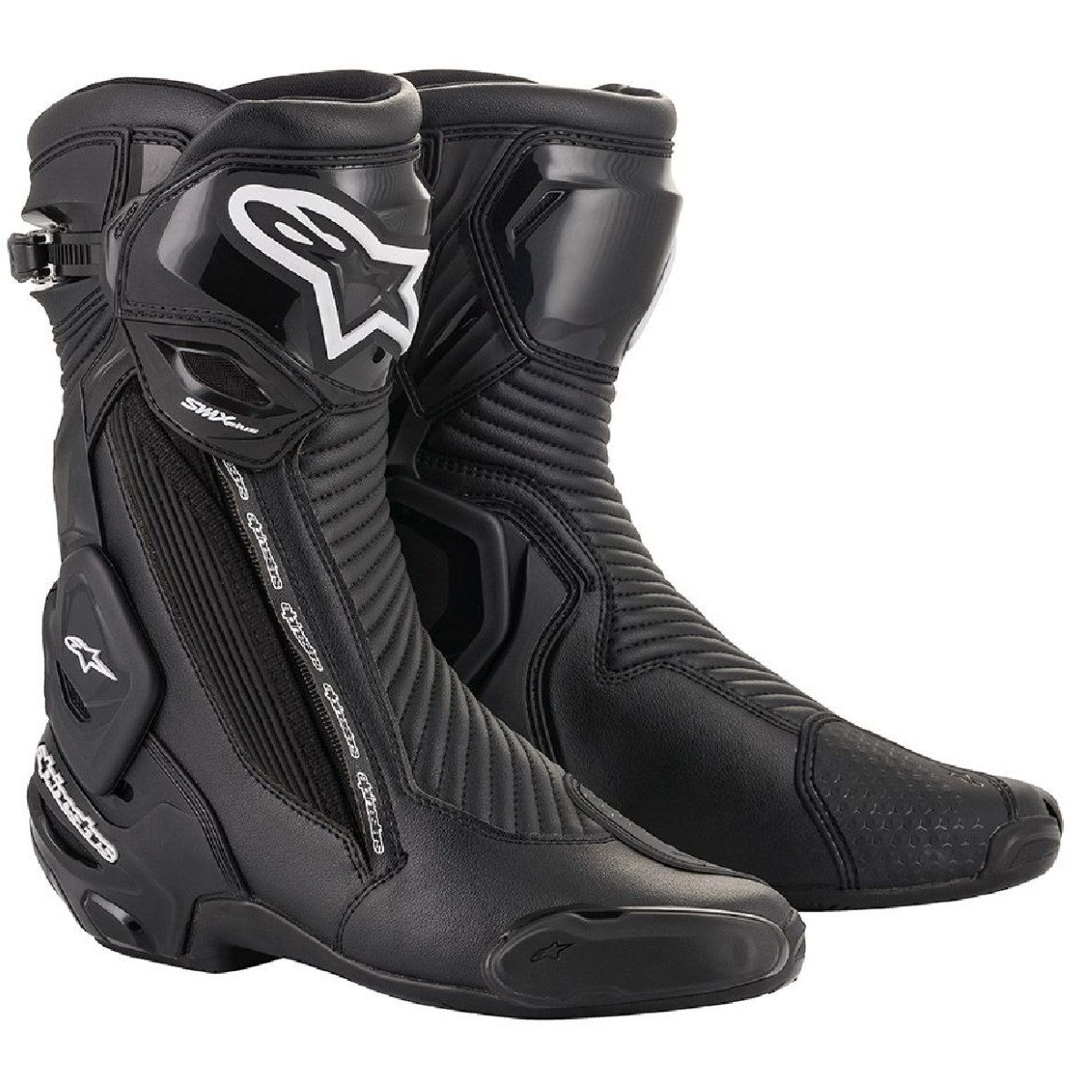 Alpinestars SMX Plus v2 Motorradstiefel schwarz 43 Motorradstiefel (Packung, Antistatische und Öl- und Benzinfeste Sohle)