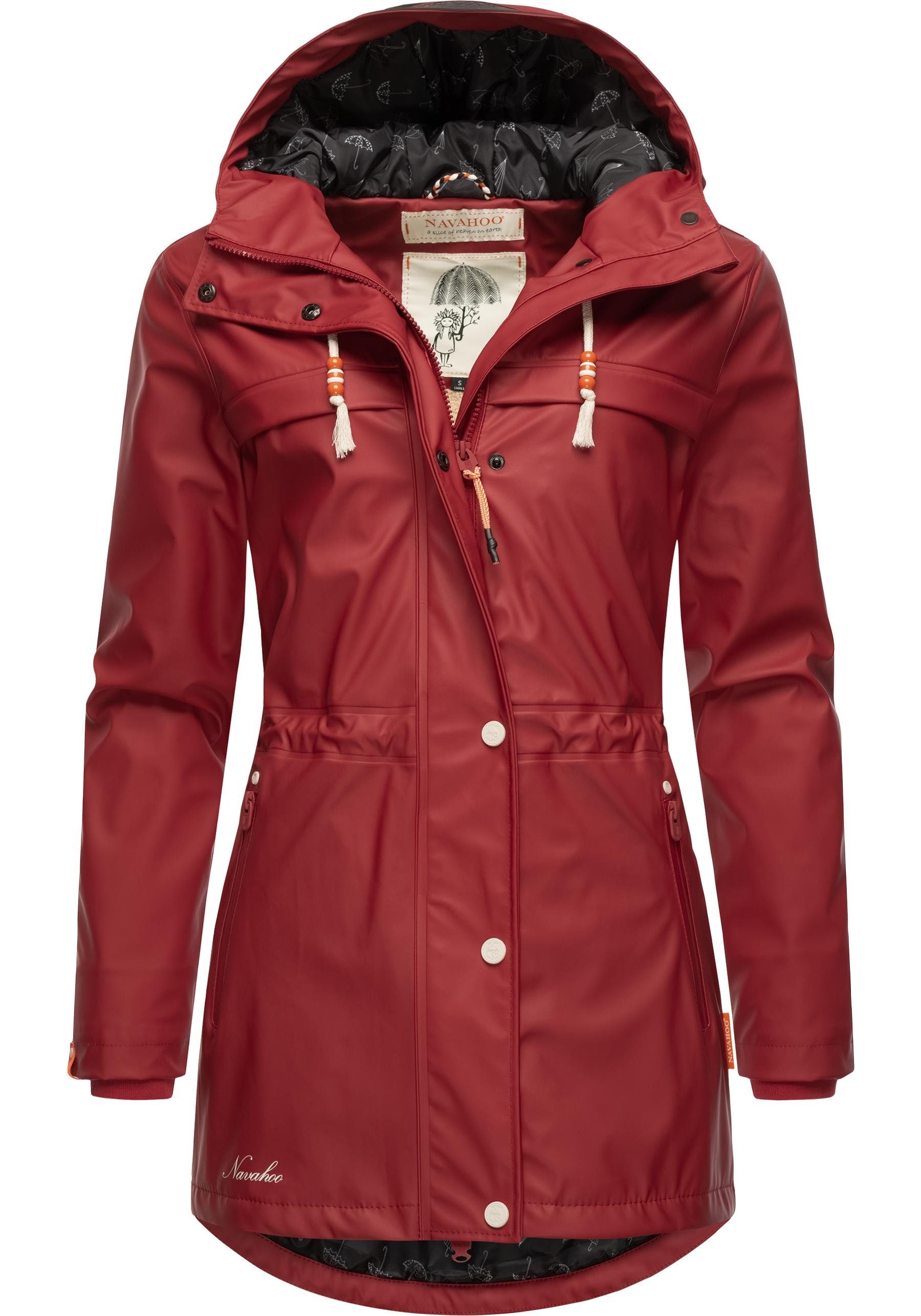 Rainy Navahoo blutrot modischer Regenmantel Damen Forest Outdoor Regenparka