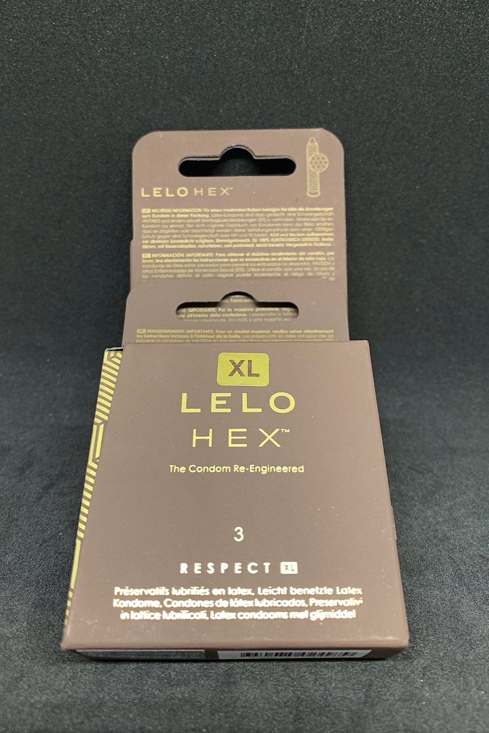 HEX Lelo XXL-Kondome Kondome LELO XL Pack 3-er