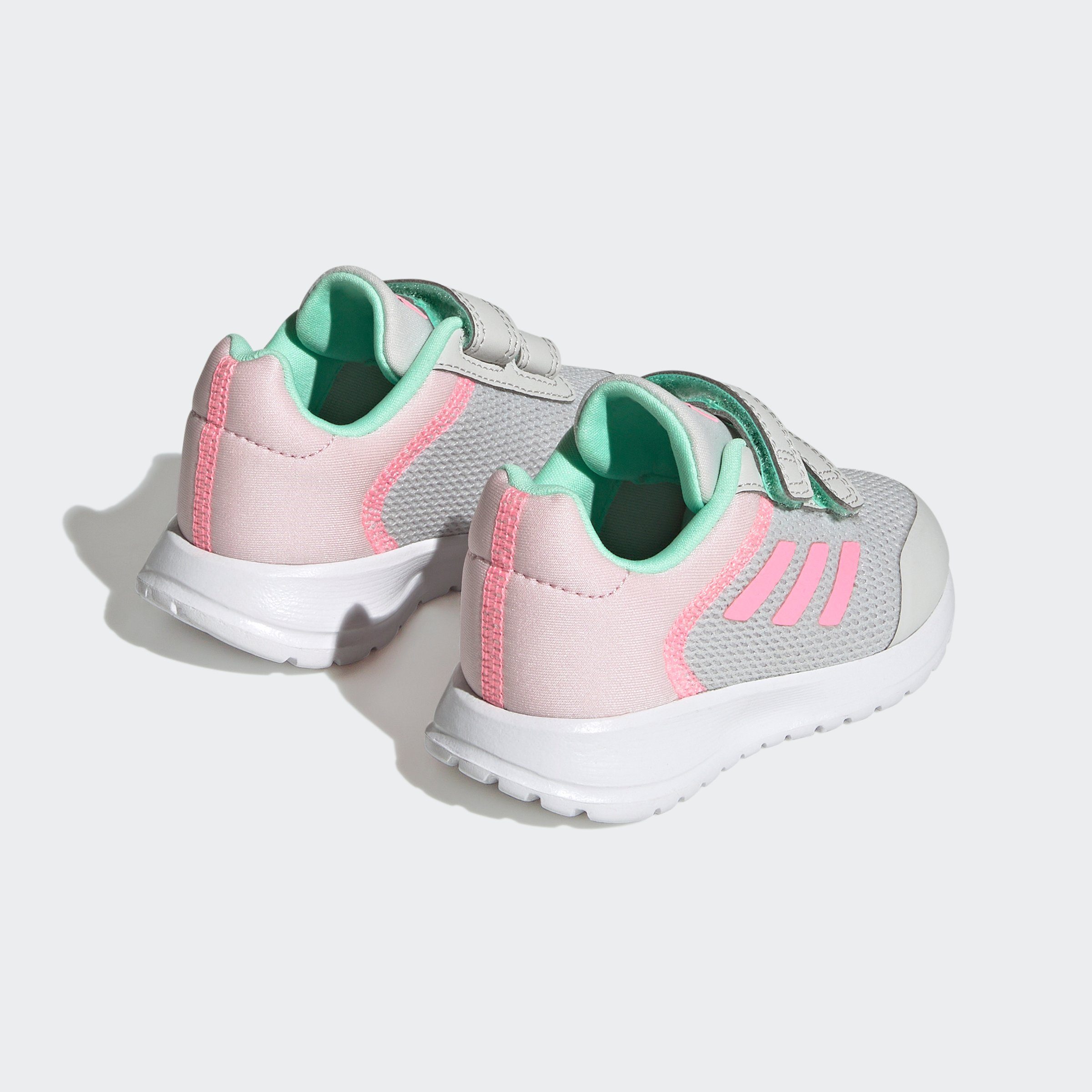 TENSAUR RUN grau-rosa adidas Klettverschluss Sportswear mit Sneaker