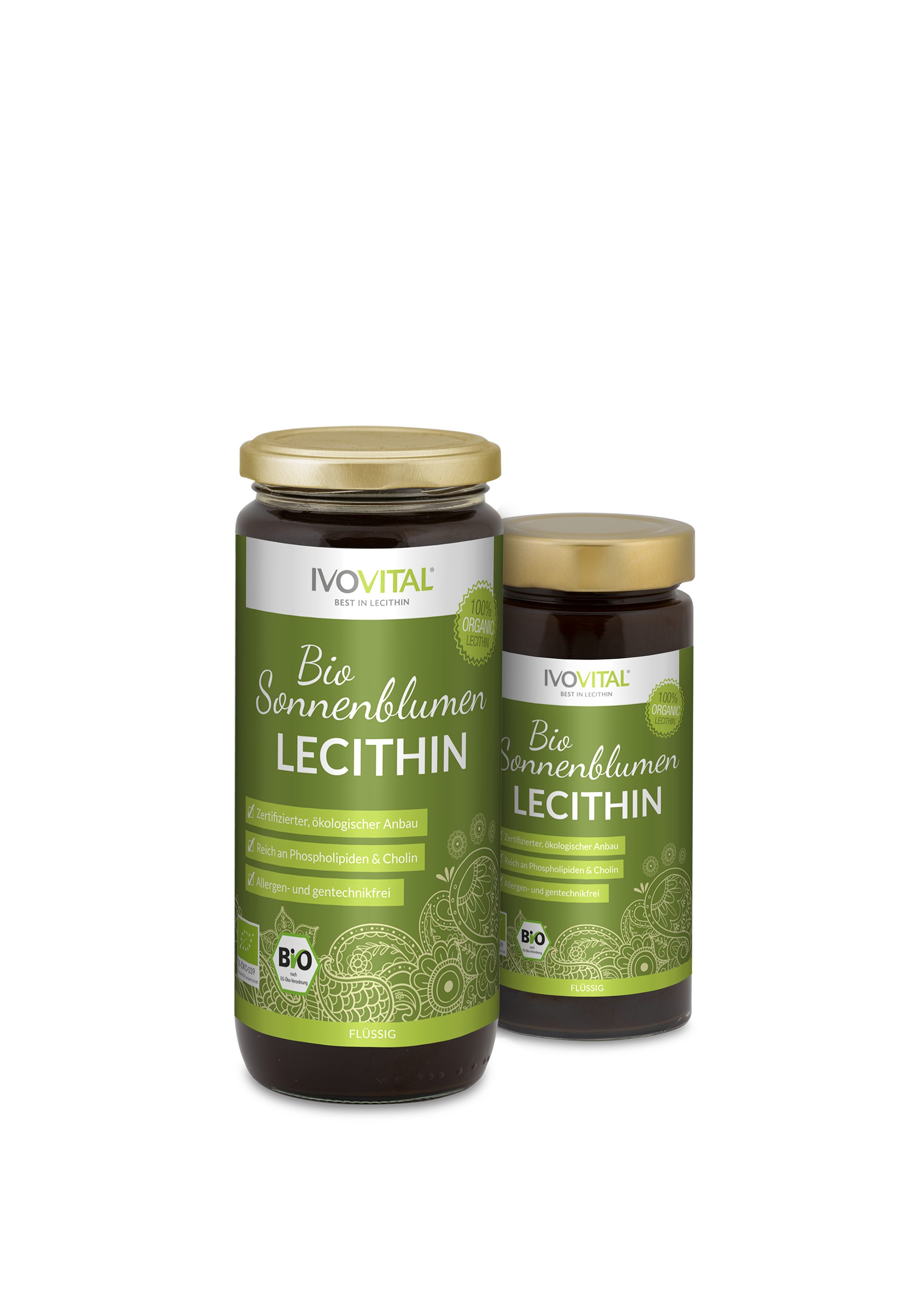 IVOVITAL®. Best in Lecithin Bio Sonnenblumenlecithin, flüssig flüssig, 1 er 1 St., 255 ml, versorgt den Körper mit Cholin und Phosphor