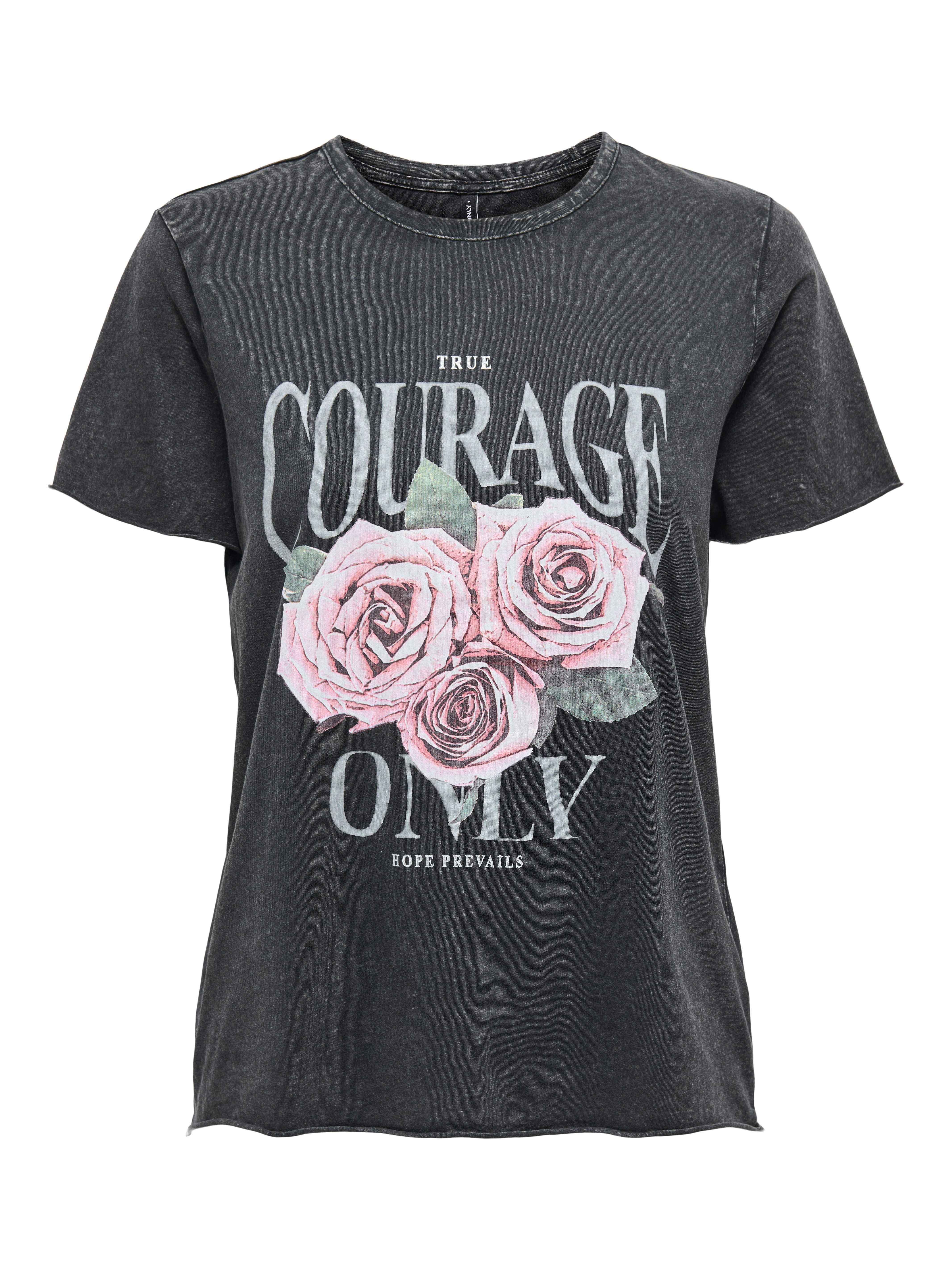 Black Print:Rose courage
