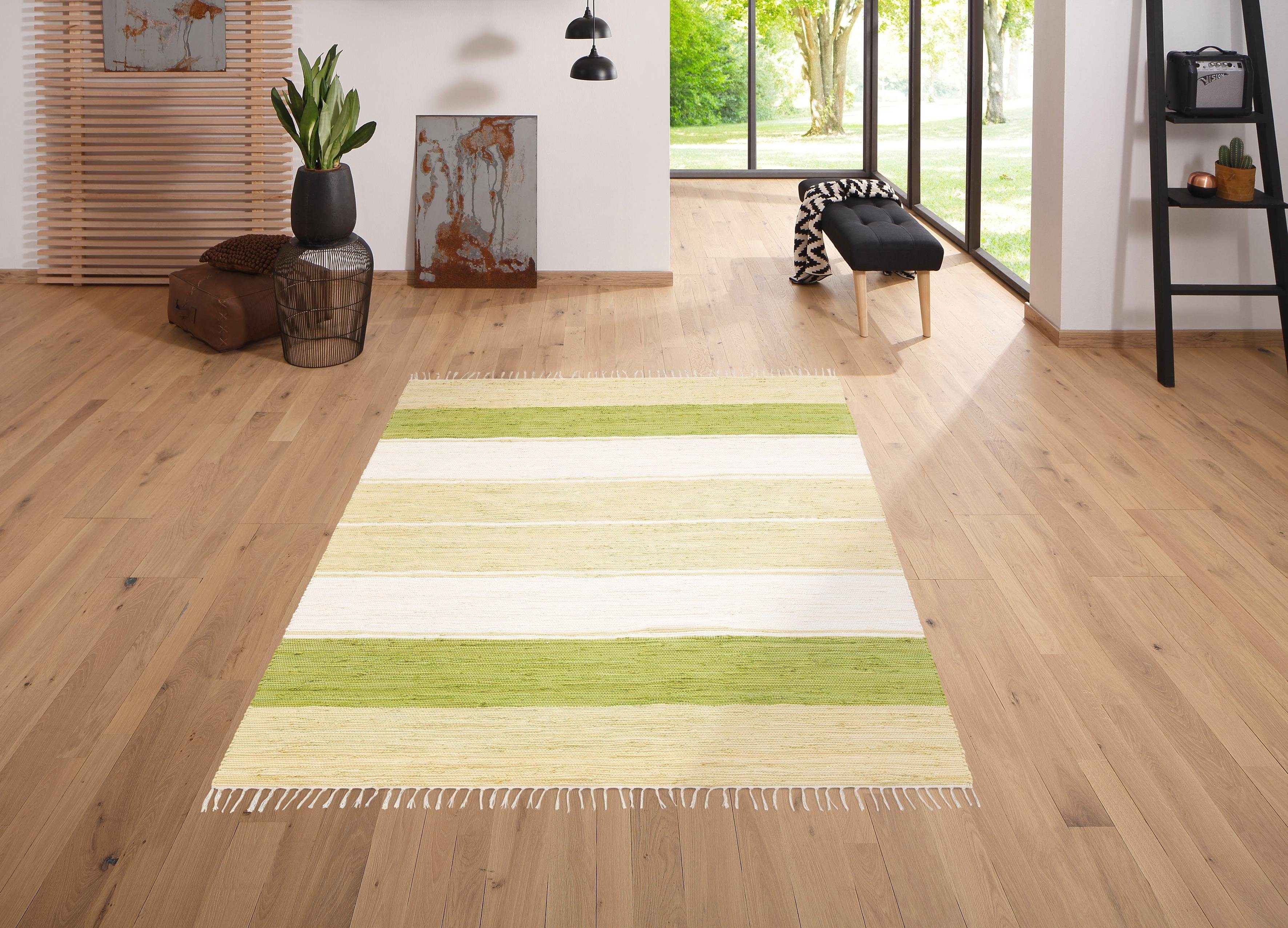 my home Teppich Melina, rechteckig, Höhe: günstig online kaufen
