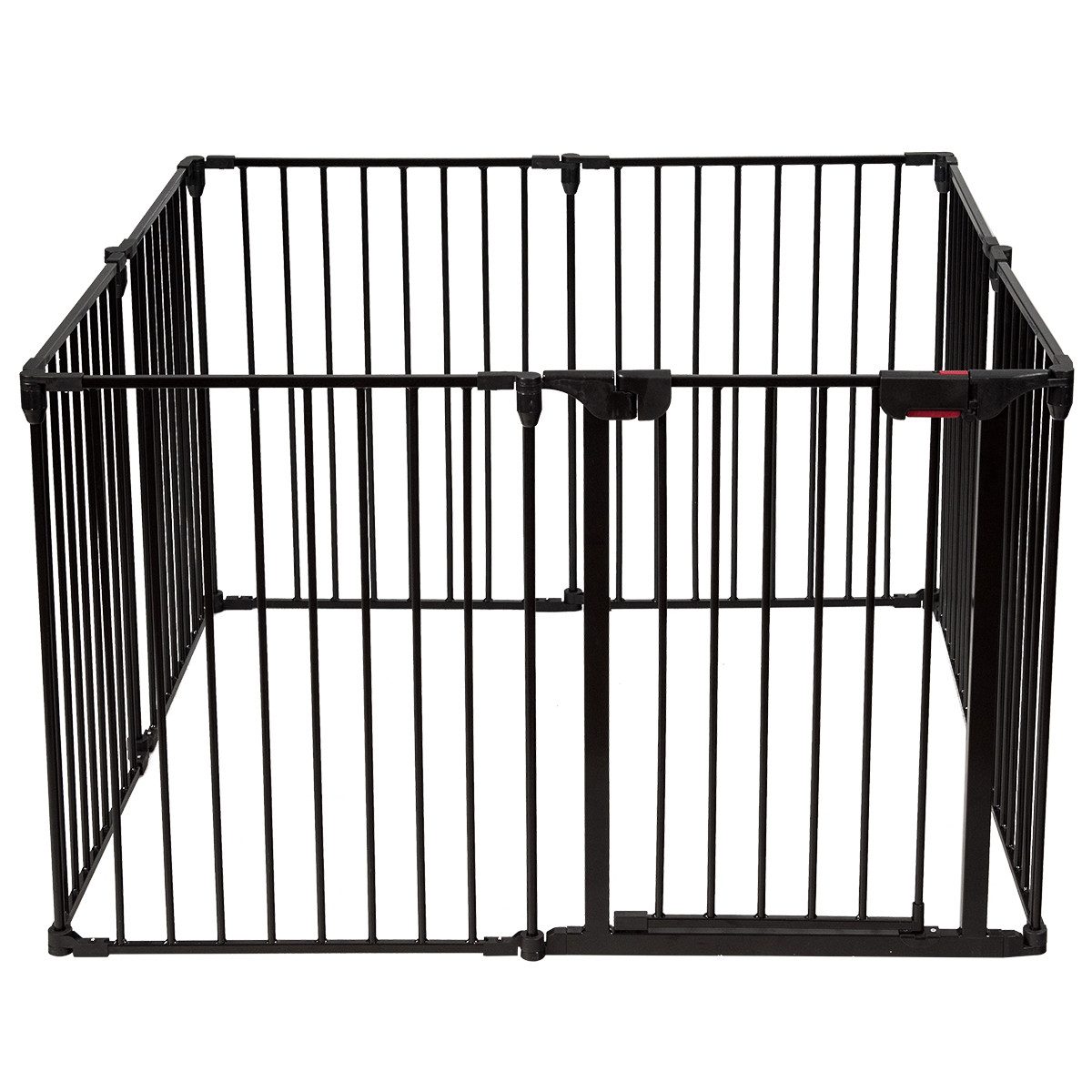 COSTWAY Ofenschutzgitter, klappbar, inkl. 8 Elementen, mit Wandhalterung