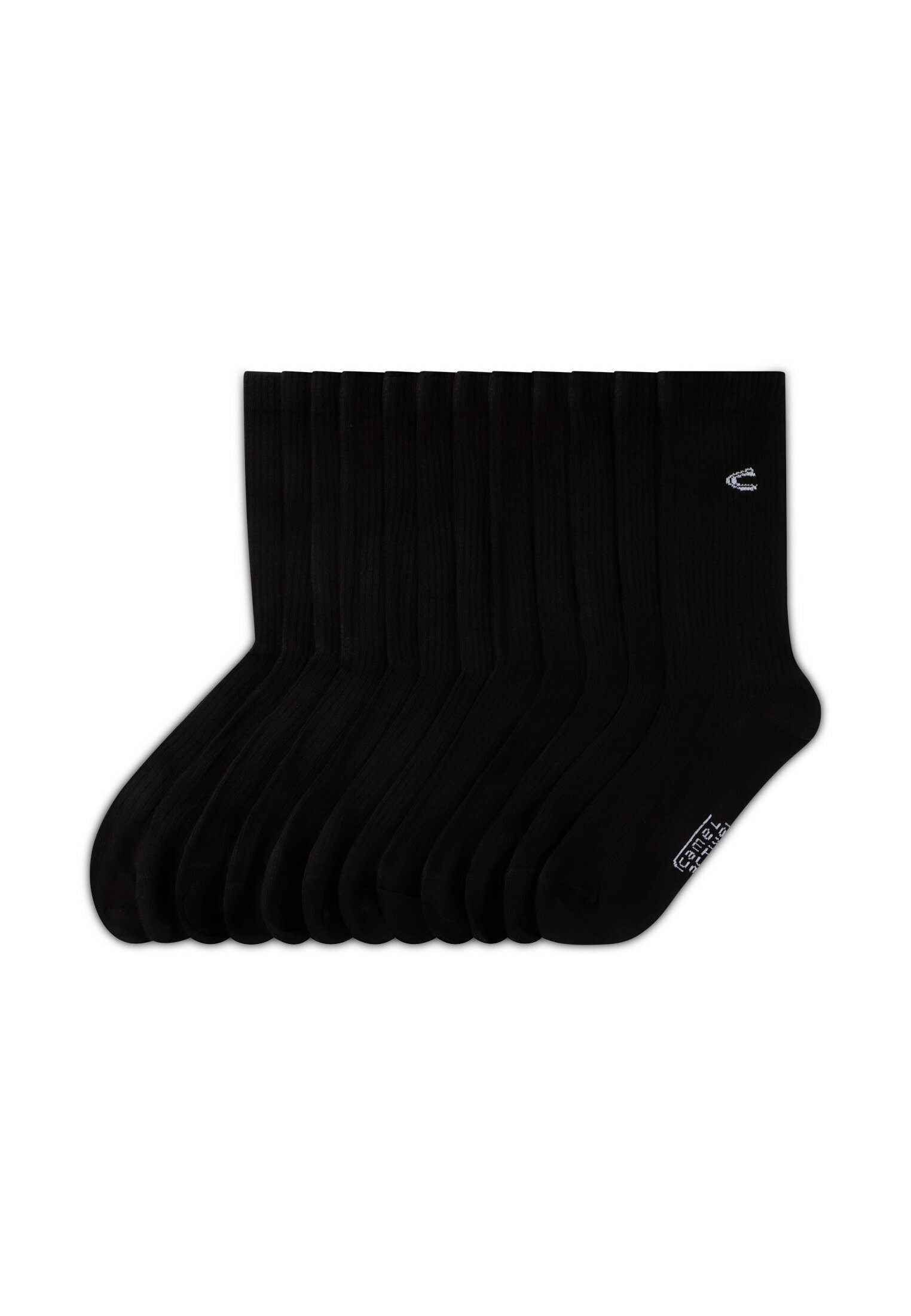 camel active Freizeitsocken mit Baumwollmix (6-Paar, 6 Paar) Markenlogo