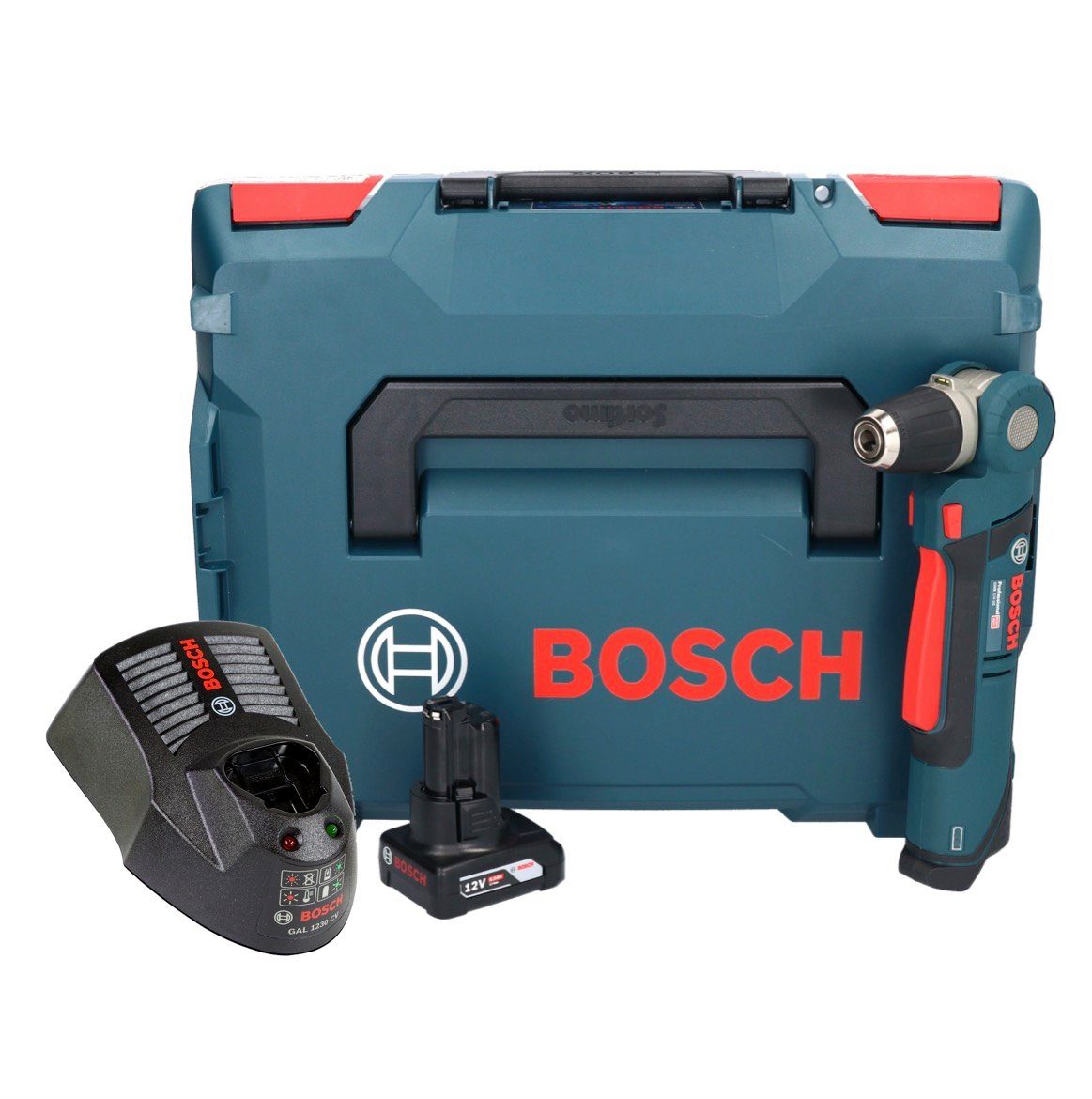 Thumbnail - Bosch Professional Winkelbohrmaschine Professional GWB 12V-10 Akku Winkelbohrmaschine 12 V + 1x Akku 6,0 Ah