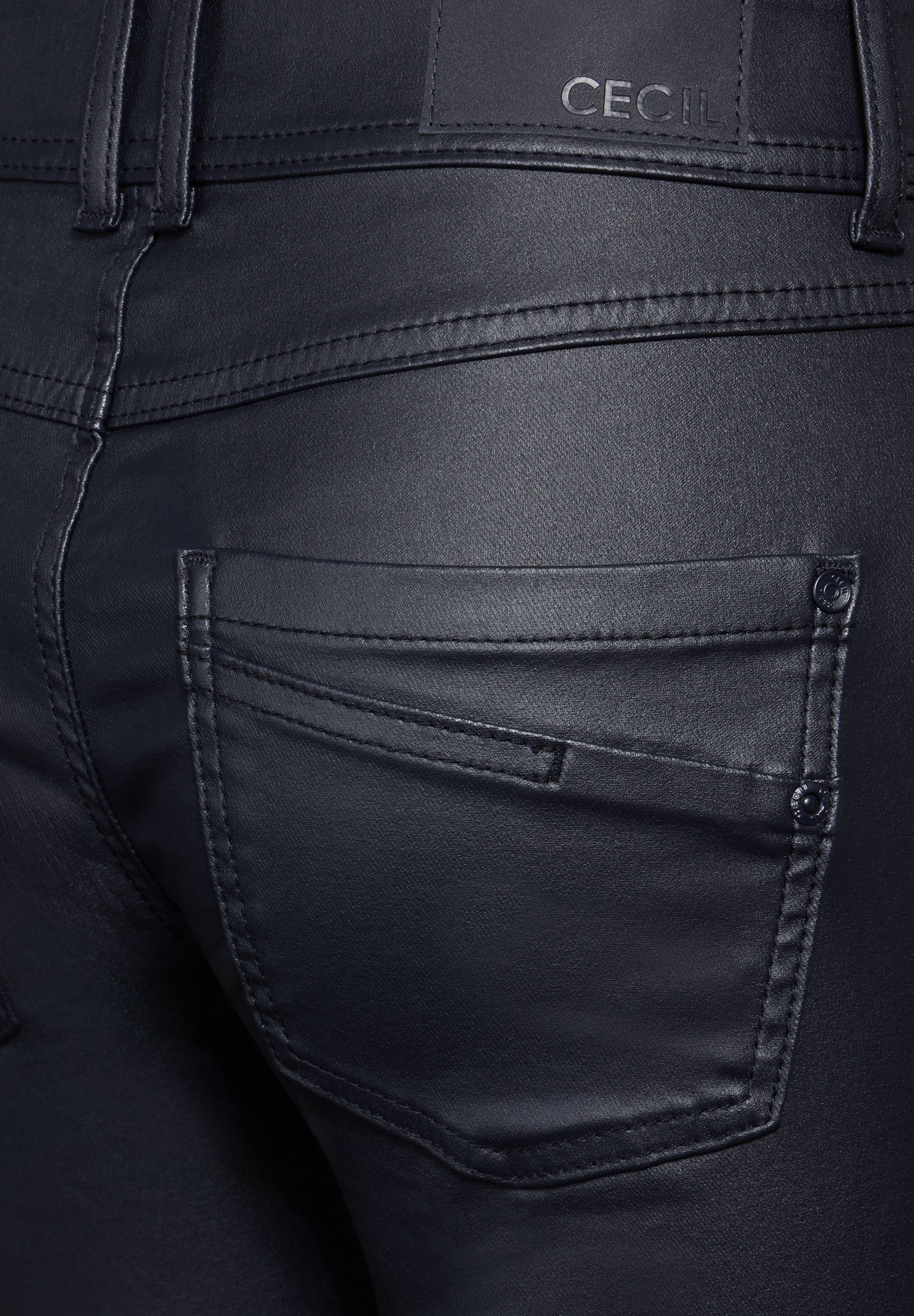 CECIL Lederimitathose SCARLETT im Five-Pocket Style