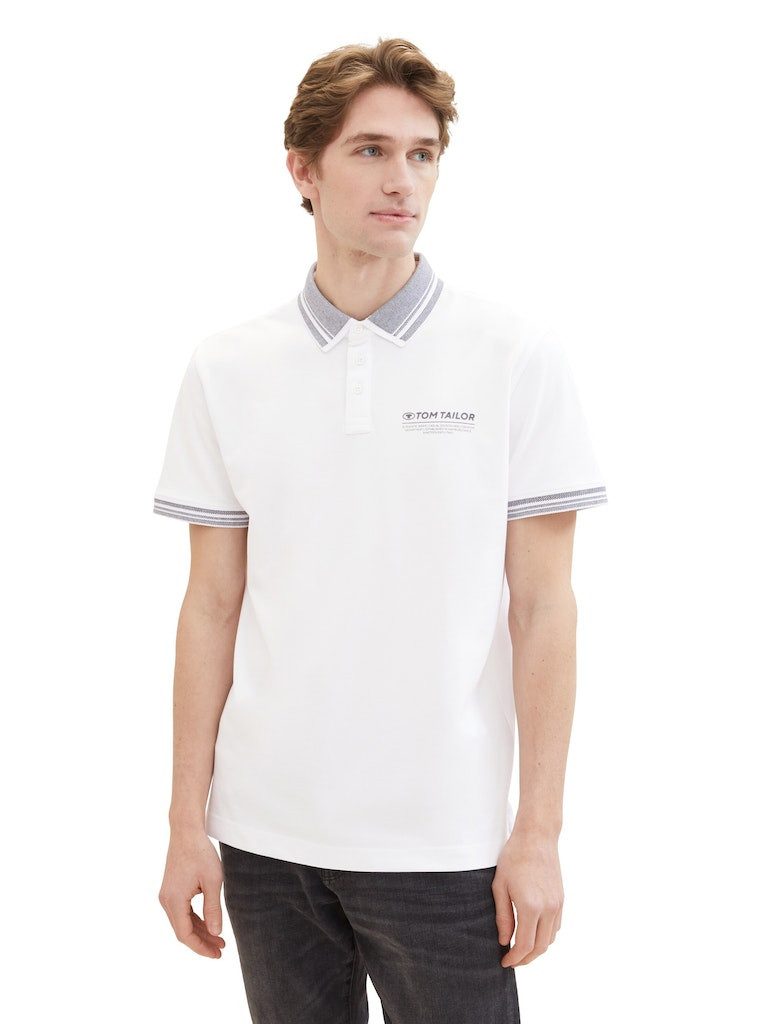 TOM TAILOR Poloshirt Polo With Details (1-tlg)