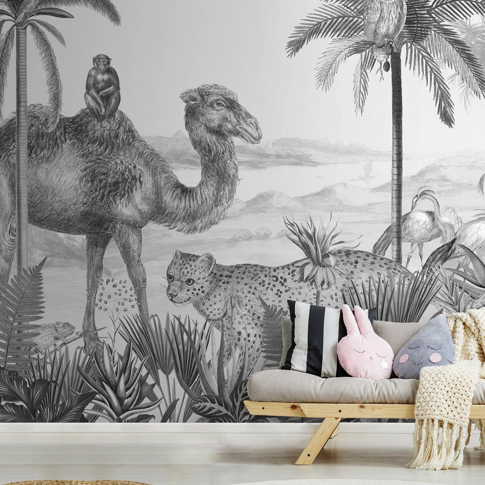 Art for the home Fototapete Safari, glatt, botanisch, 280x300 cm