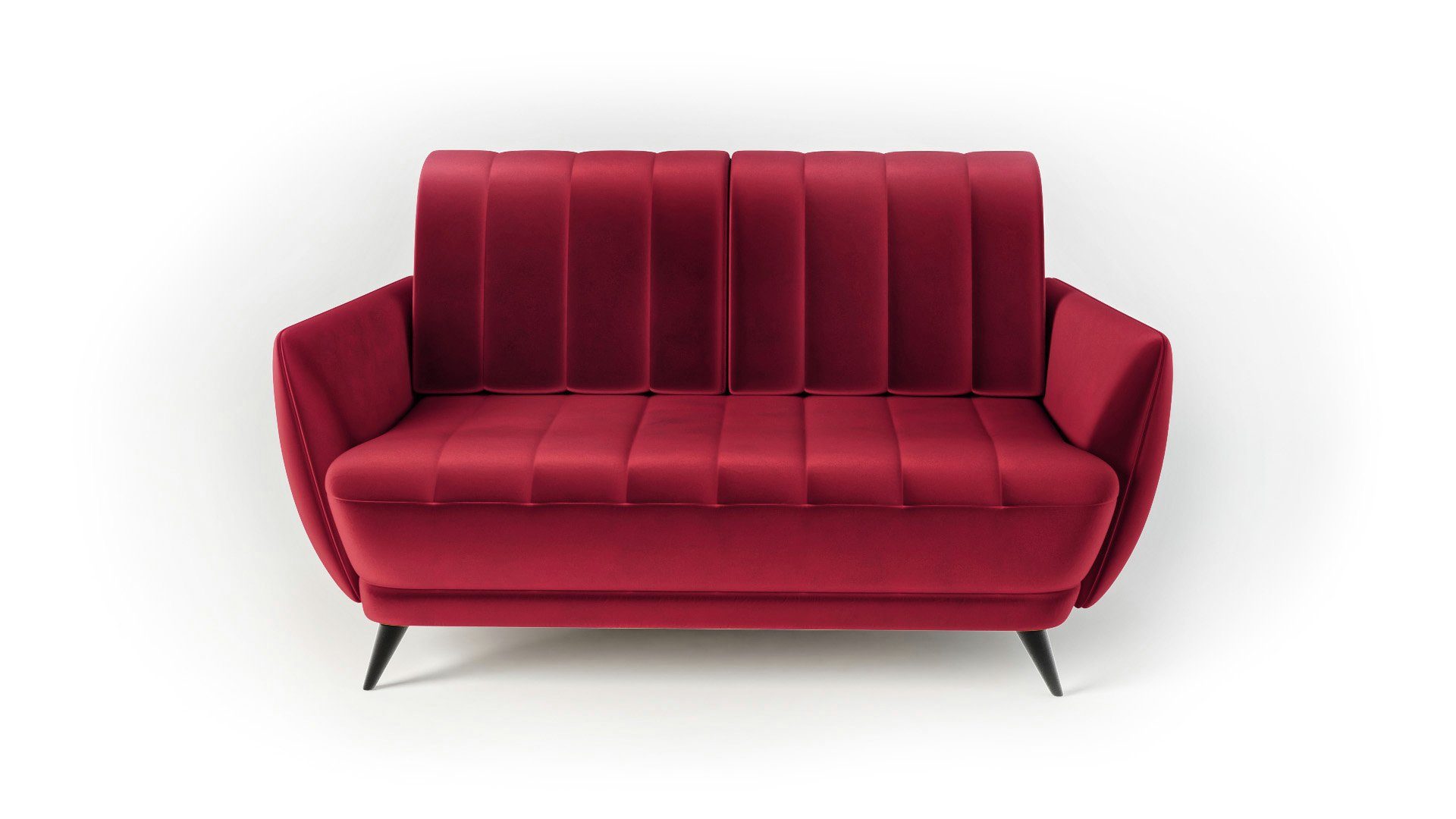 Siblo 2-Sitzer Zweisitziges Elegantes Sofa Rolo 2 - Zweisitzer-Sofa Rot