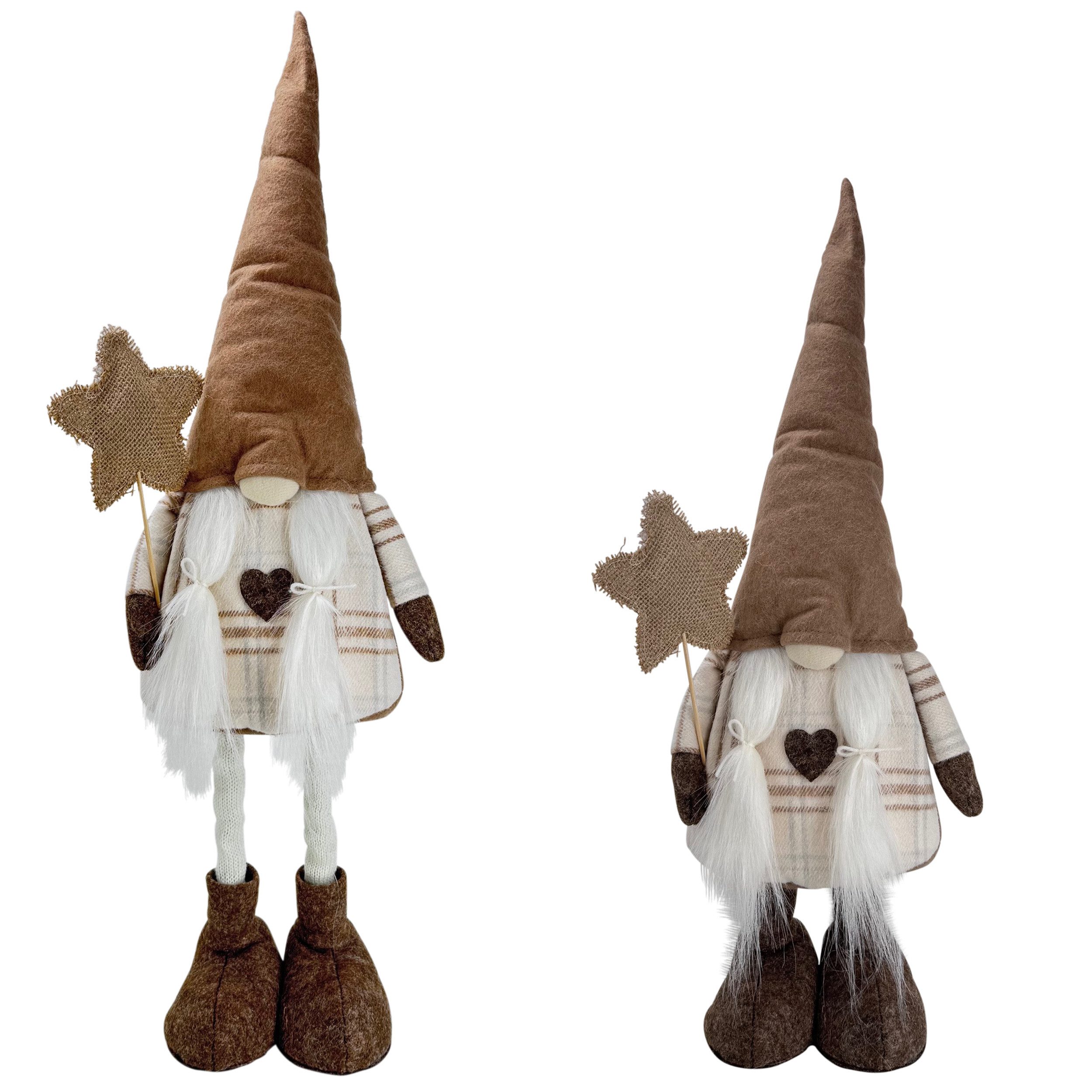 Online-Fuchs Dekofigur süßer Weihnachtswichtel mit großer Zipfelmütze & Tel günstig online kaufen