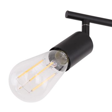 etc-shop LED Deckenleuchte, Leuchtmittel nicht inklusive, Decken Leuchte Spot Strahler Leiste verstellbar Lampe schwarz