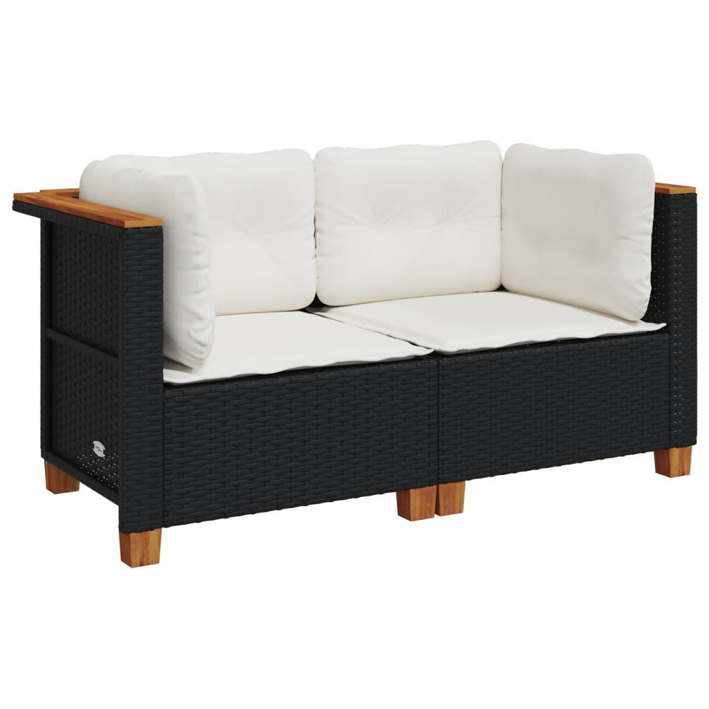 vidaXL Loungesofa Garten-Ecksofas mit Kissen 2 günstig online kaufen