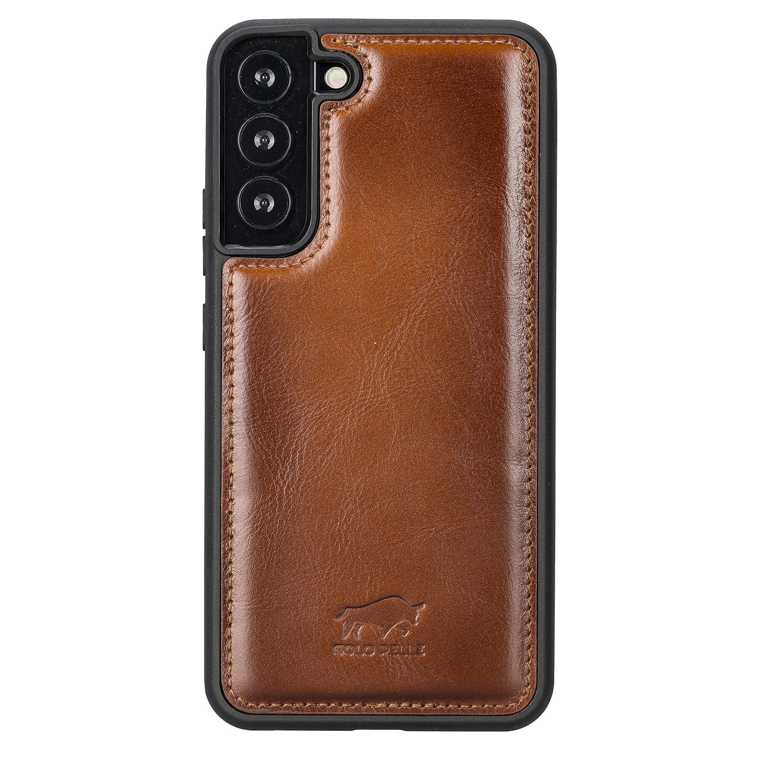 Solo Pelle Smartphonetasche Lederhülle für Samsung Galaxy S22+ / S22 Plus Echtleder