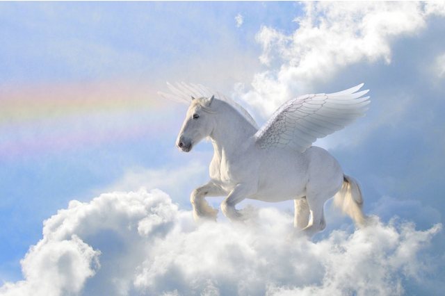 Papermoon Fototapete »Pegasus in the Clouds«, glatt-Otto