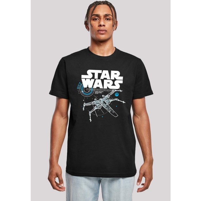F4NT4STIC T-Shirt Star Wars The Last Jedi X Wing Herren Premium Merch Regular-Fit Basic Bedruckt