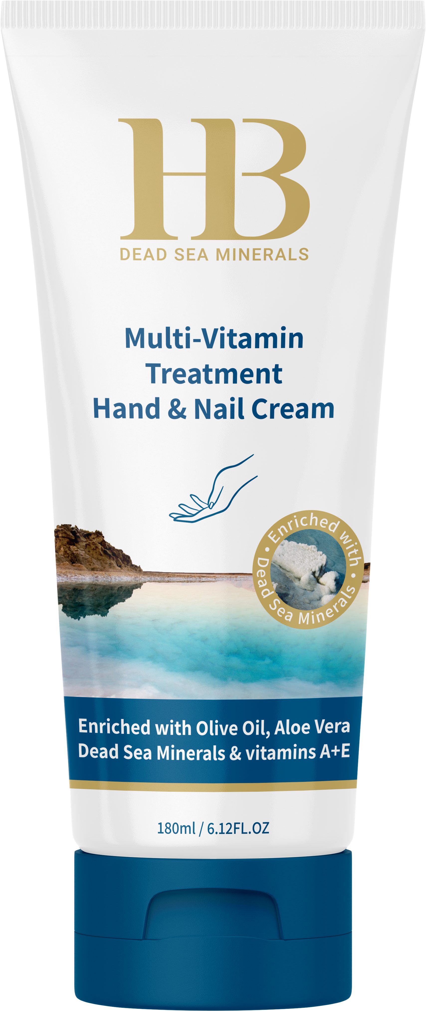 Handcreme Health&Beauty Hand- & Nagelcreme mit Totes-Meer-Mineralien 180ml